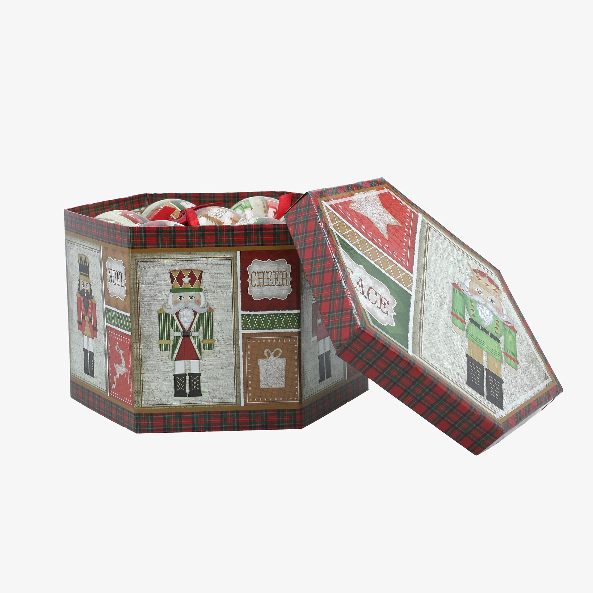 Set de 14 bolas de Navidad  de cascanueces &Oslash;7,5cm