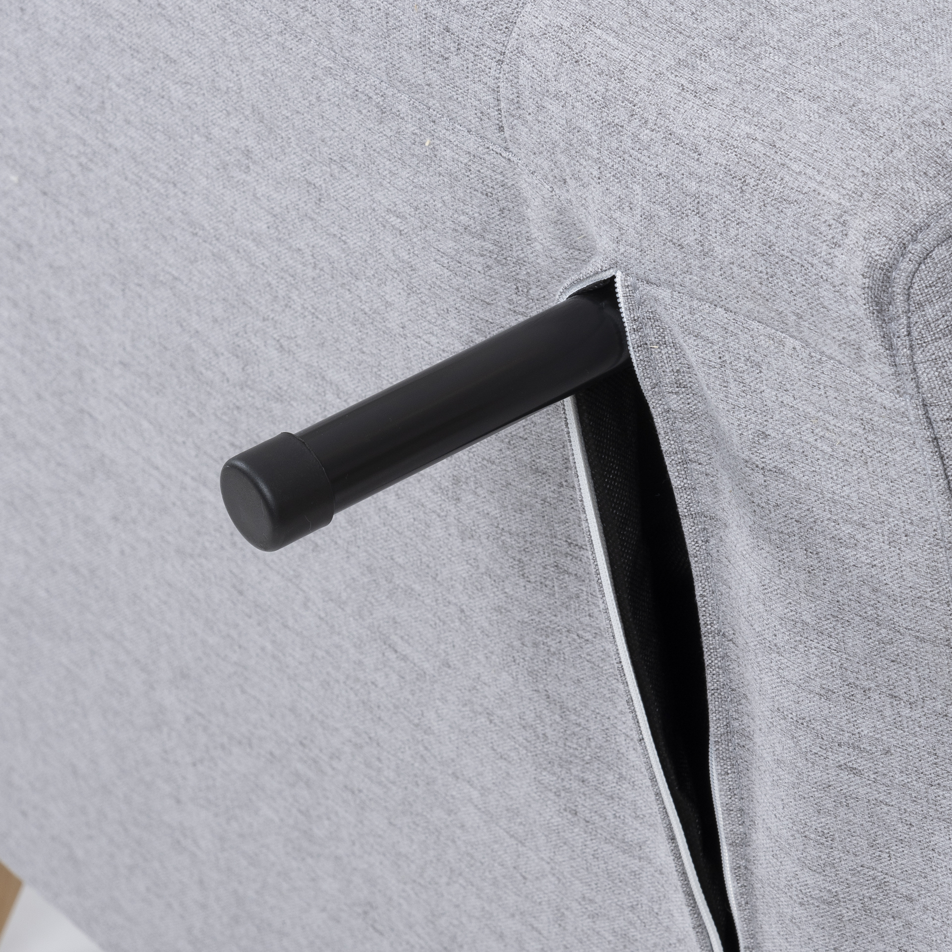 Sofá cama individual gris claro 103x91x82cm