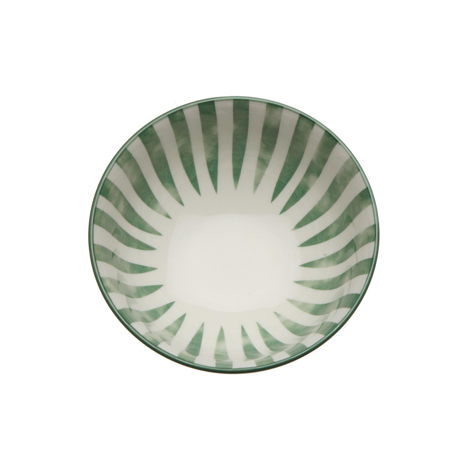 Ensaladera cer&aacute;mica verde Lisa 22cm