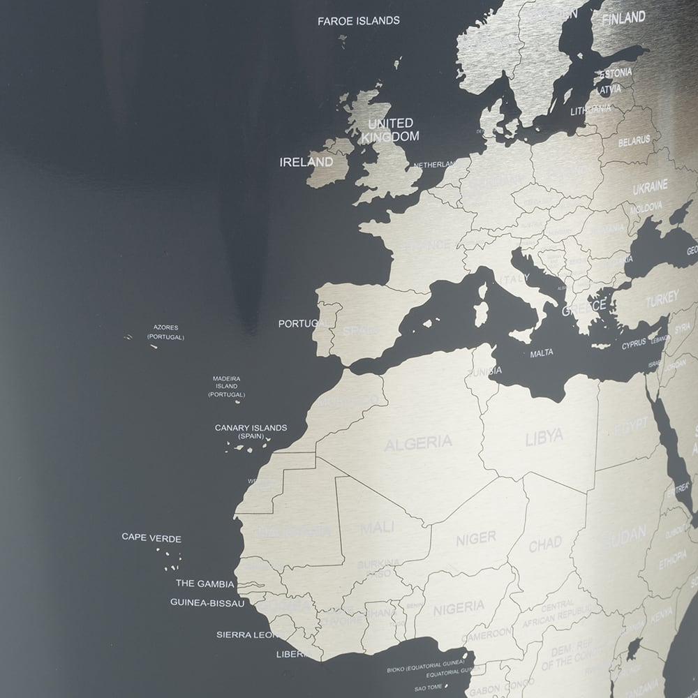 Papelera mapa mundi &Oslash;26x17cm