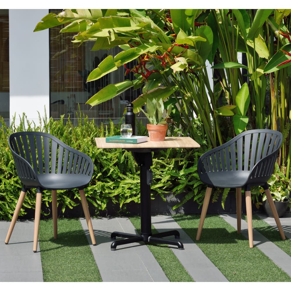 Mesa de jardín de aluminio 70x73cm