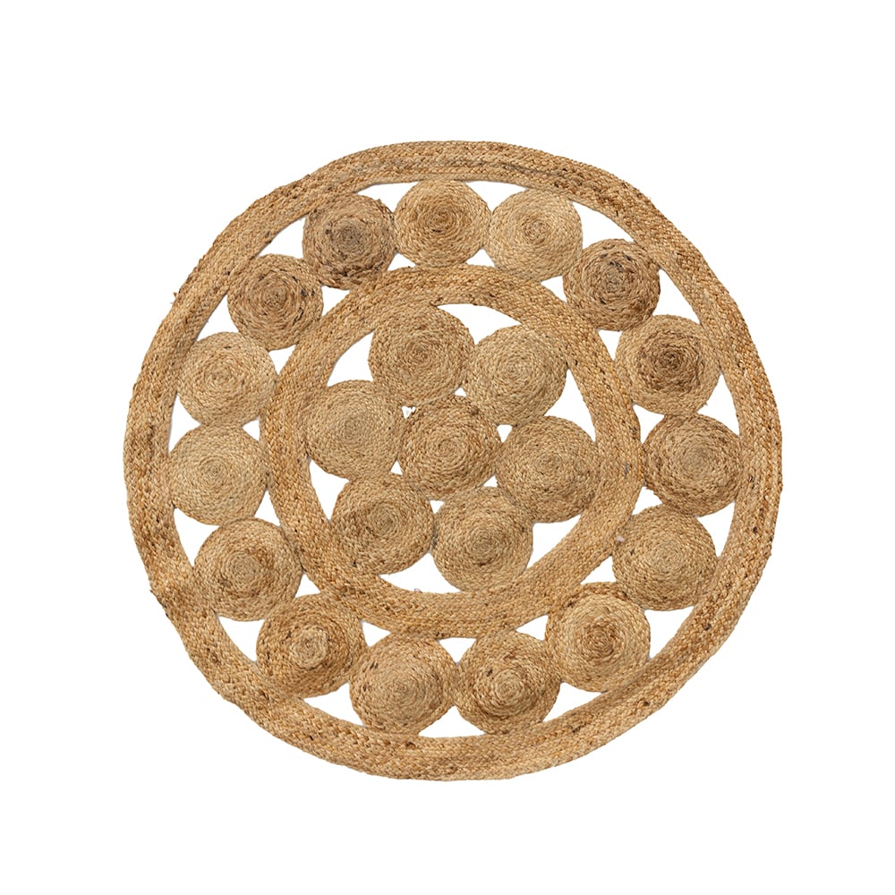 Alfombra redonda de yute Ieray &Oslash;150cm