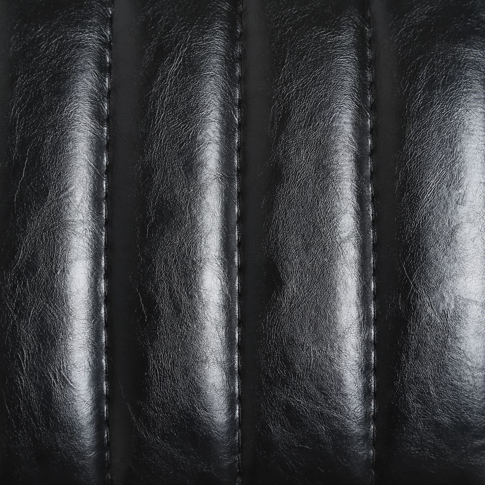 Set de 2 sillas de comedor de metal negra y dorada Camile 44x55x73cm