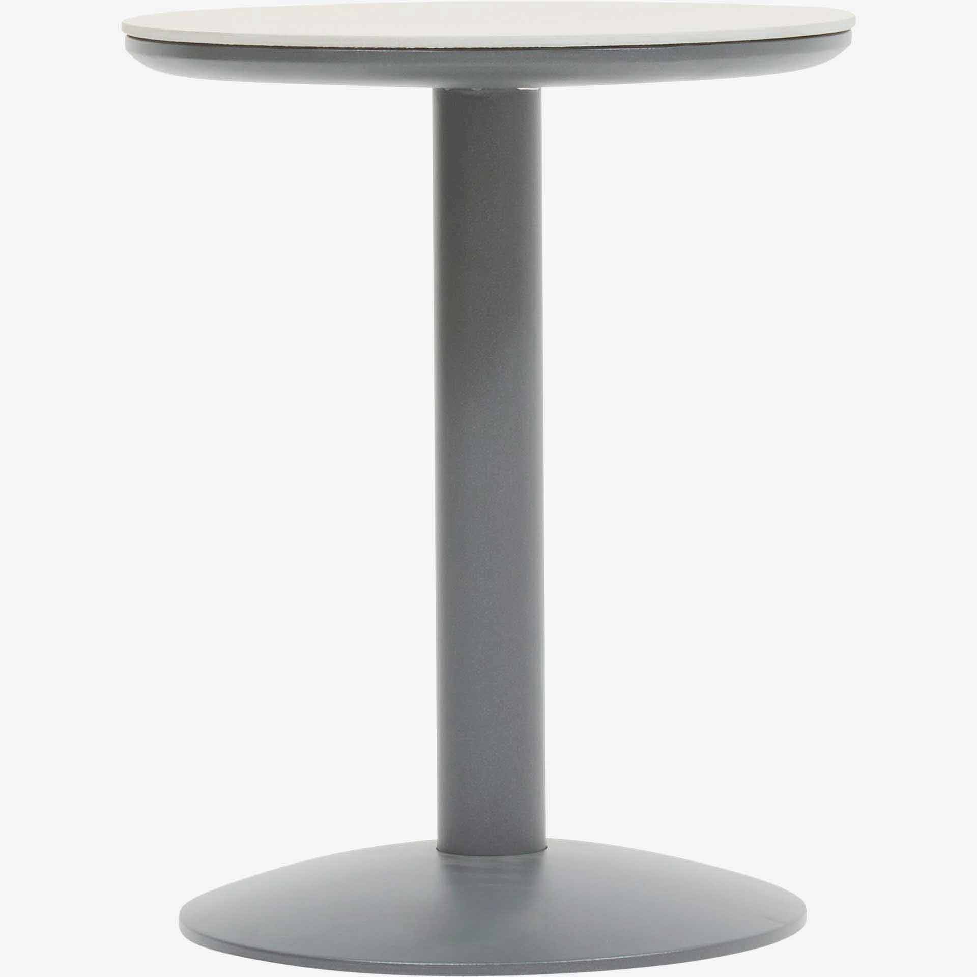 Mesa auxiliar de jard&iacute;n de acero grafito Solena &Oslash;40x50cm