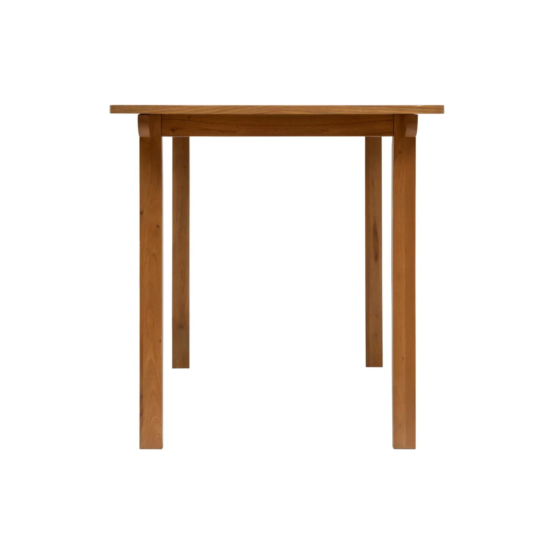 Mesa de comedor rectangular de madera chapada de roble Lyon 160x80x76cm