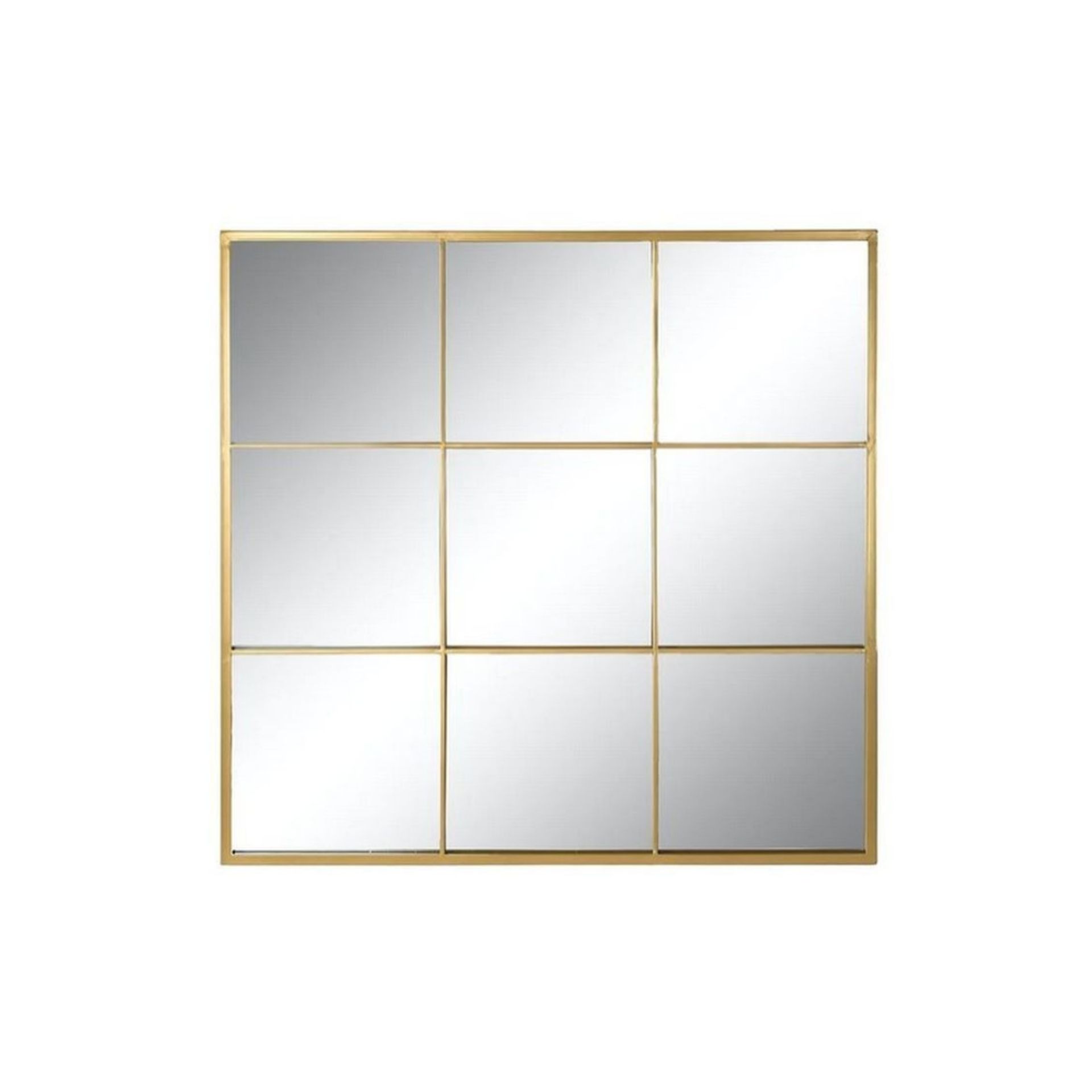 Espejo ventana dorado 90x90cm