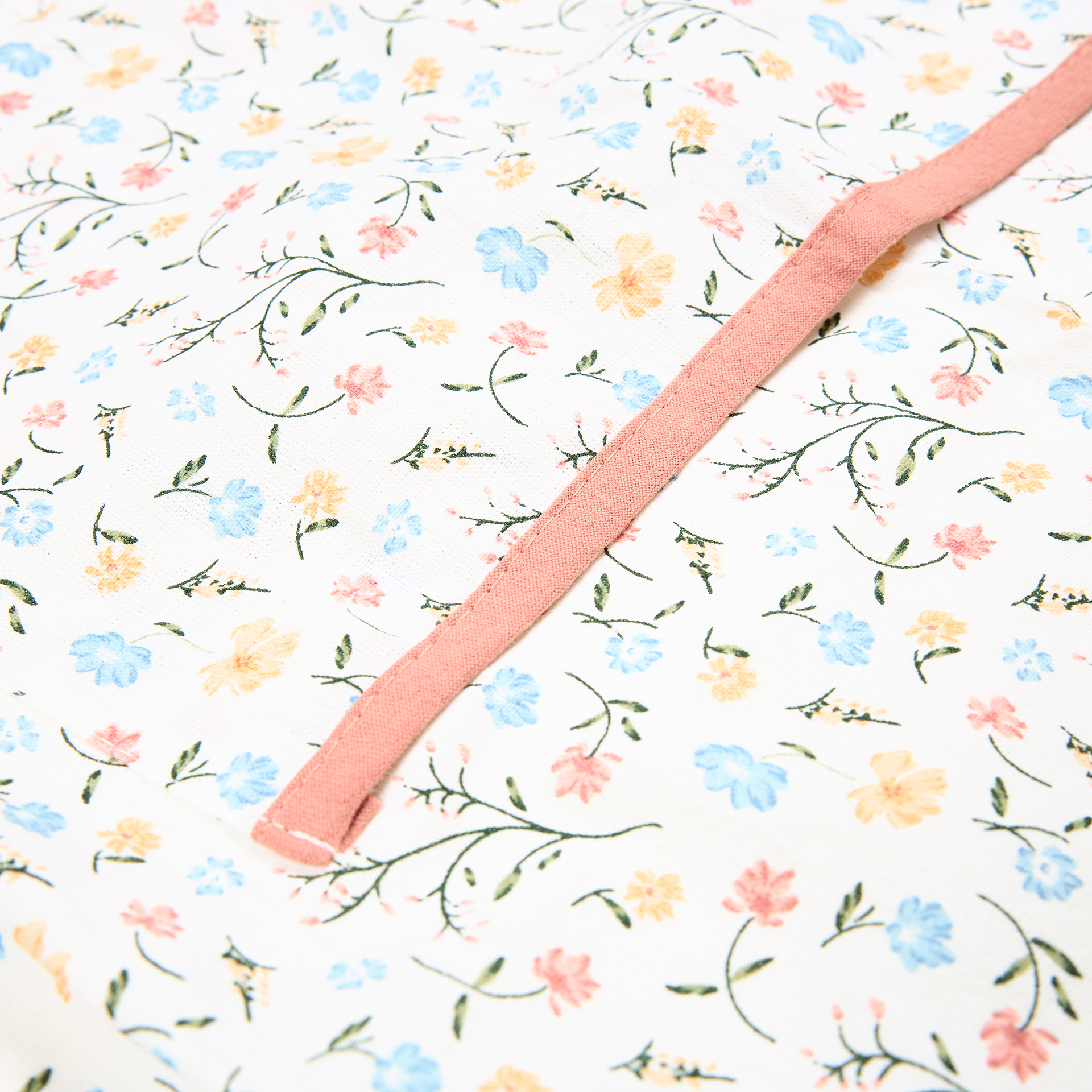 Delantal de algod&oacute;n Flores 65x80cm