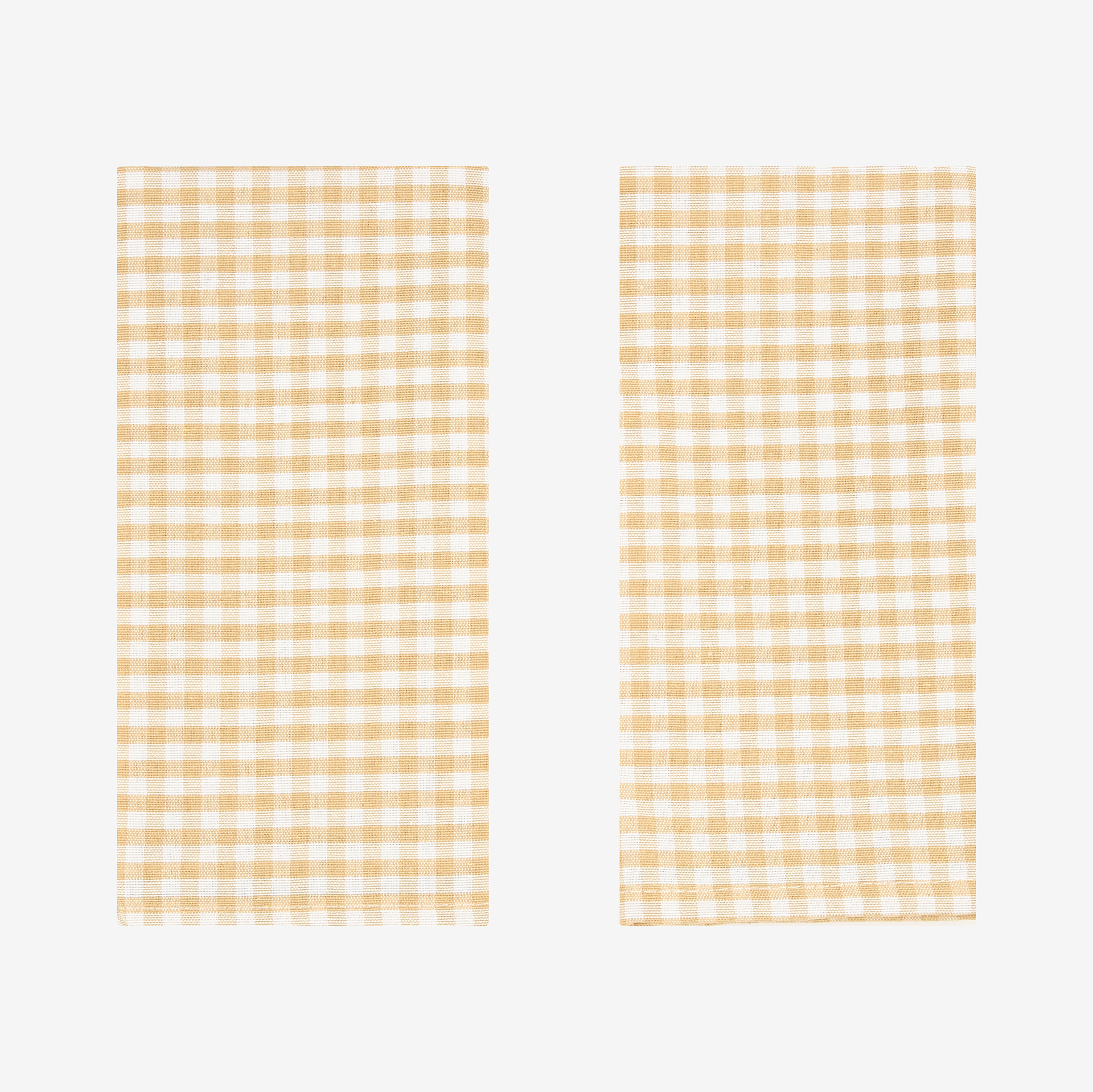 Set de 2 servilletas beige Vichy 43x43cm