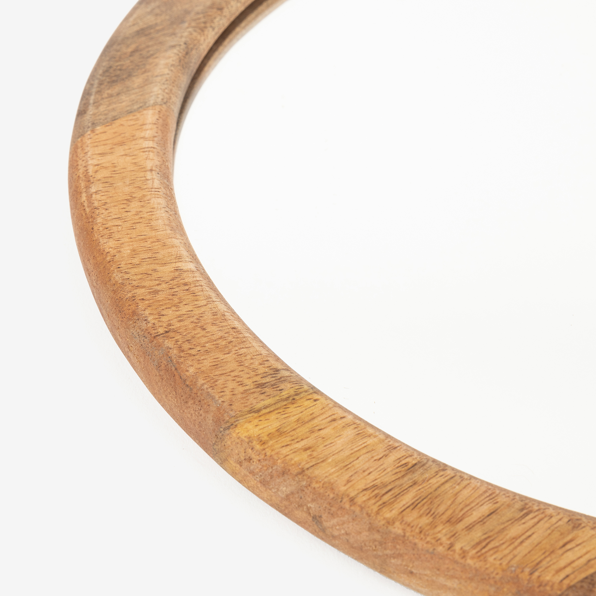 Espejo de pared redondo de madera &Oslash;30cm