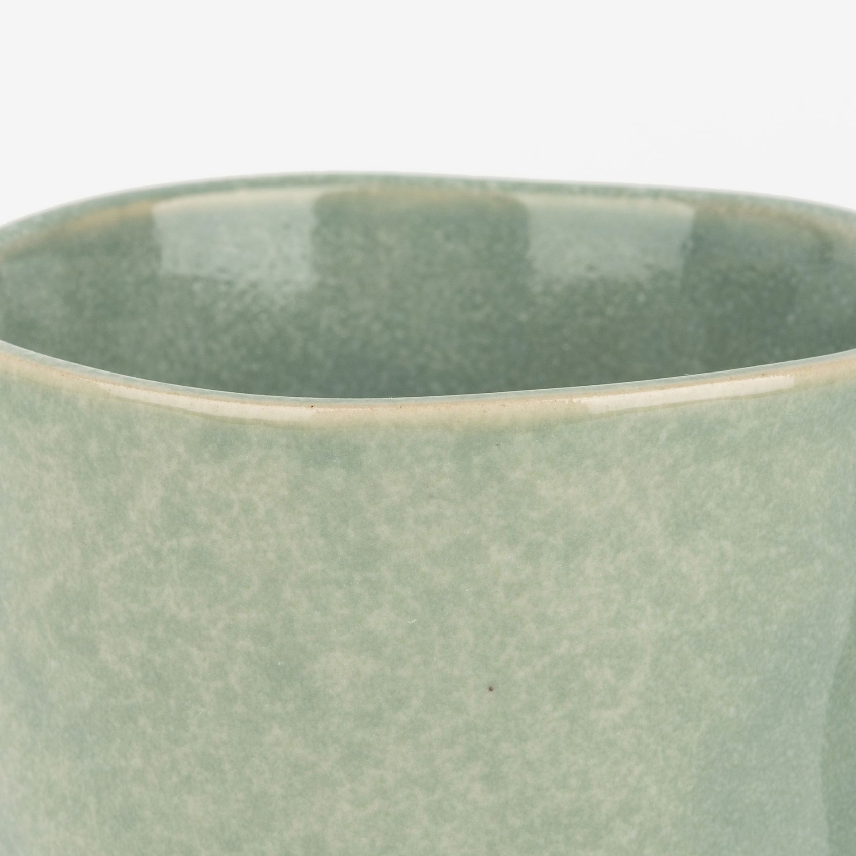 Mug verde de gres Arlet 35cl Ø9x10cm