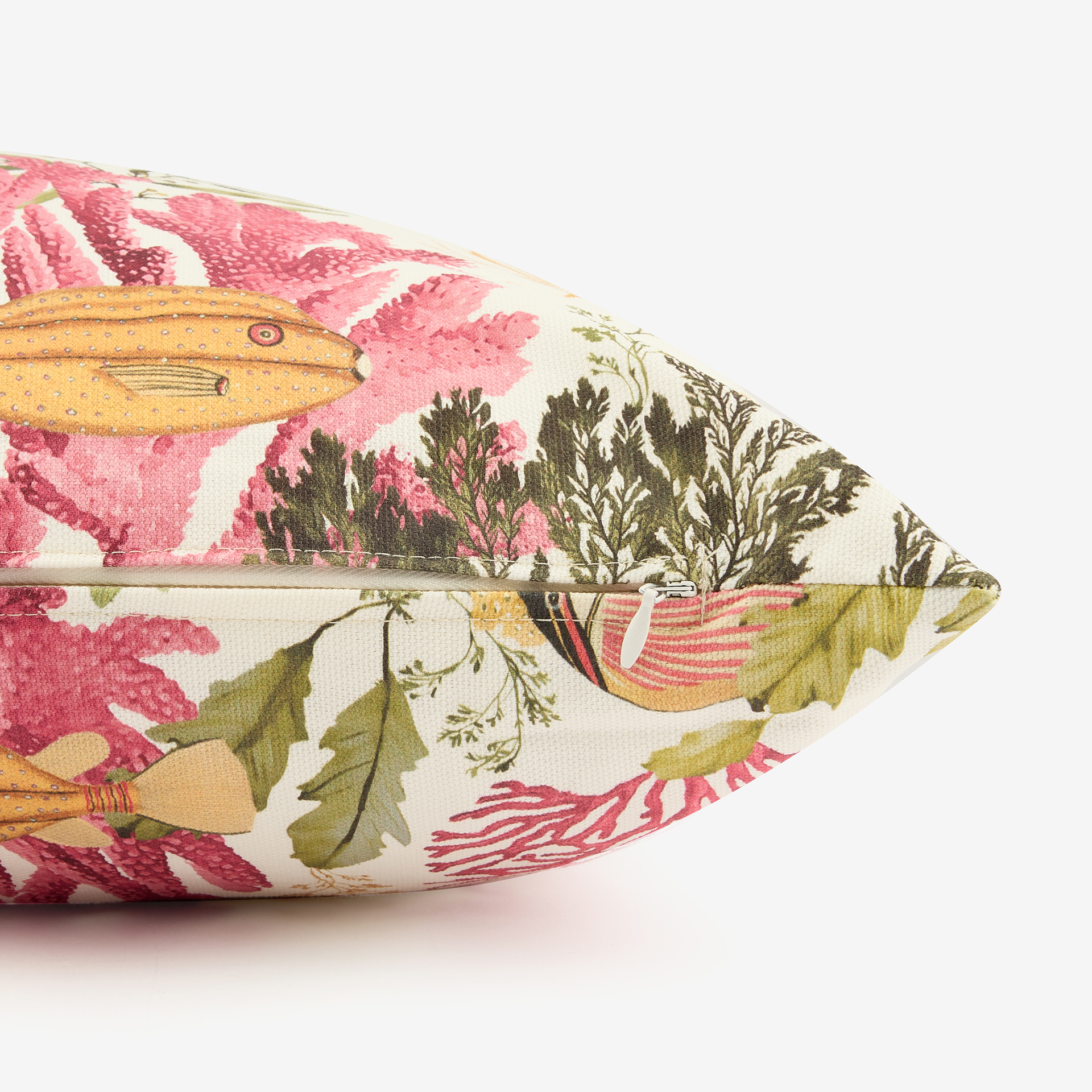 Funda de cojín de algodón cuadrada Coralia 45x45cm