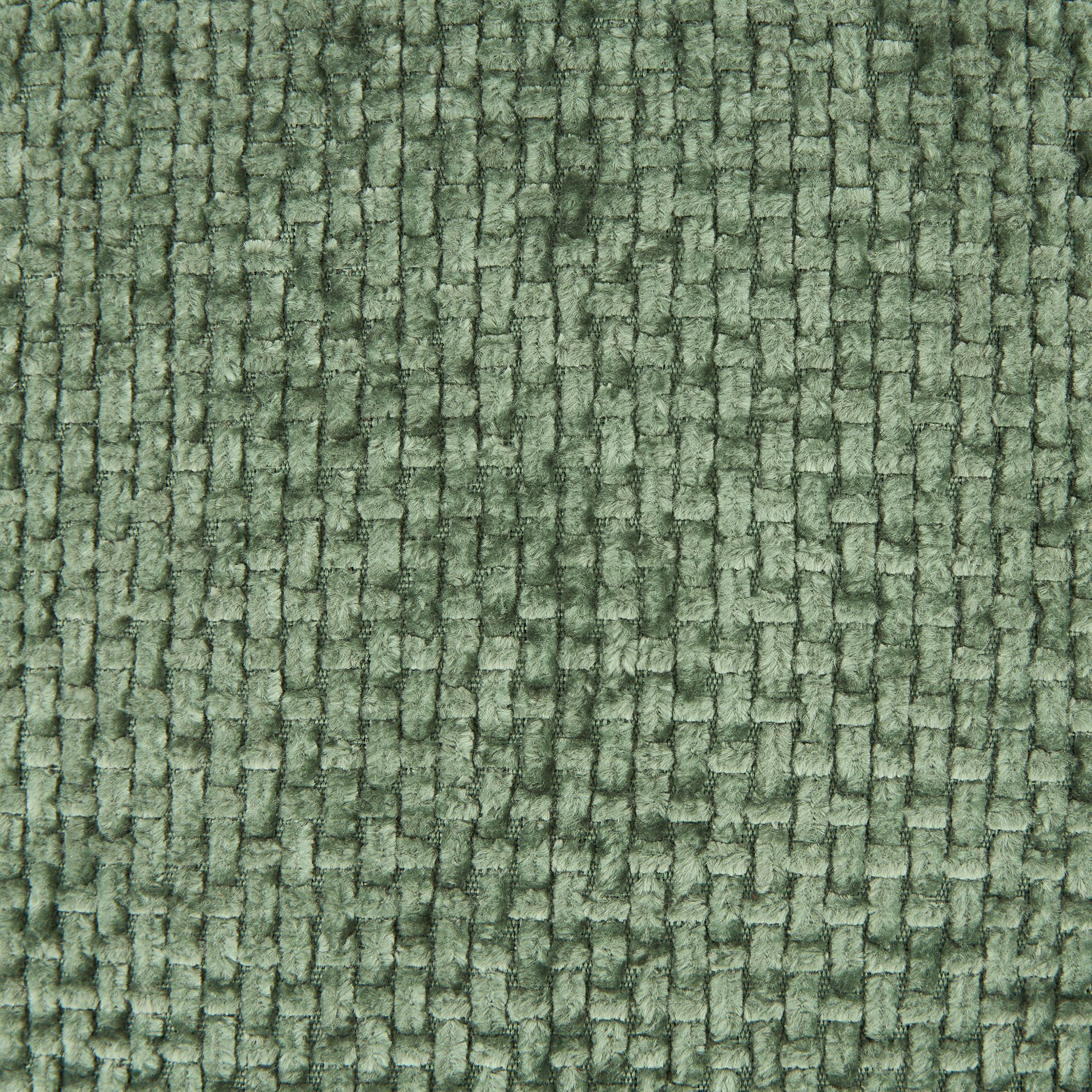 Funda de cojín chenilla verde 45x45cm