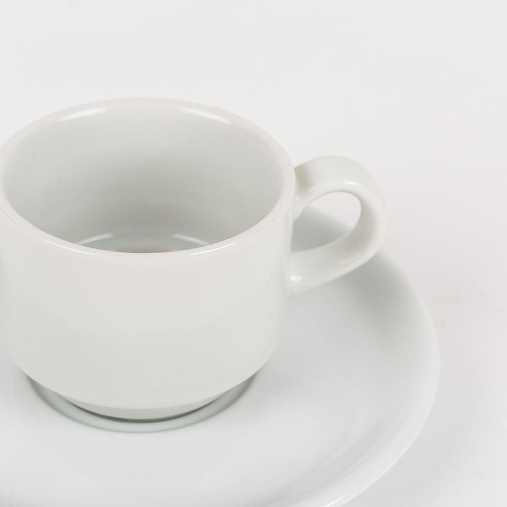 Taza de caf&eacute; de porcelana blanca Cantina 10cl
