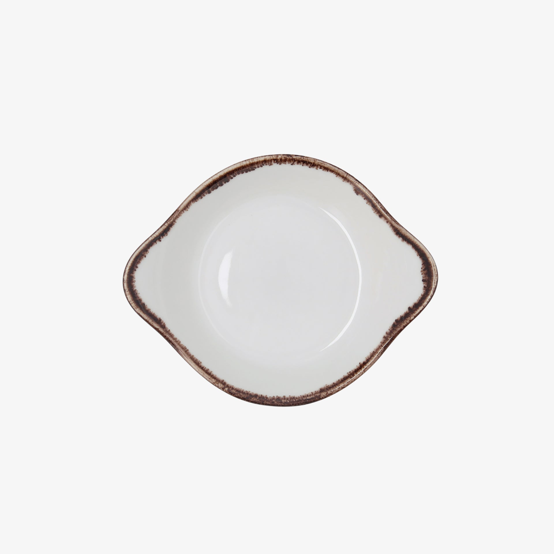 Bandeja blanca de porcelana Pietra 16cm