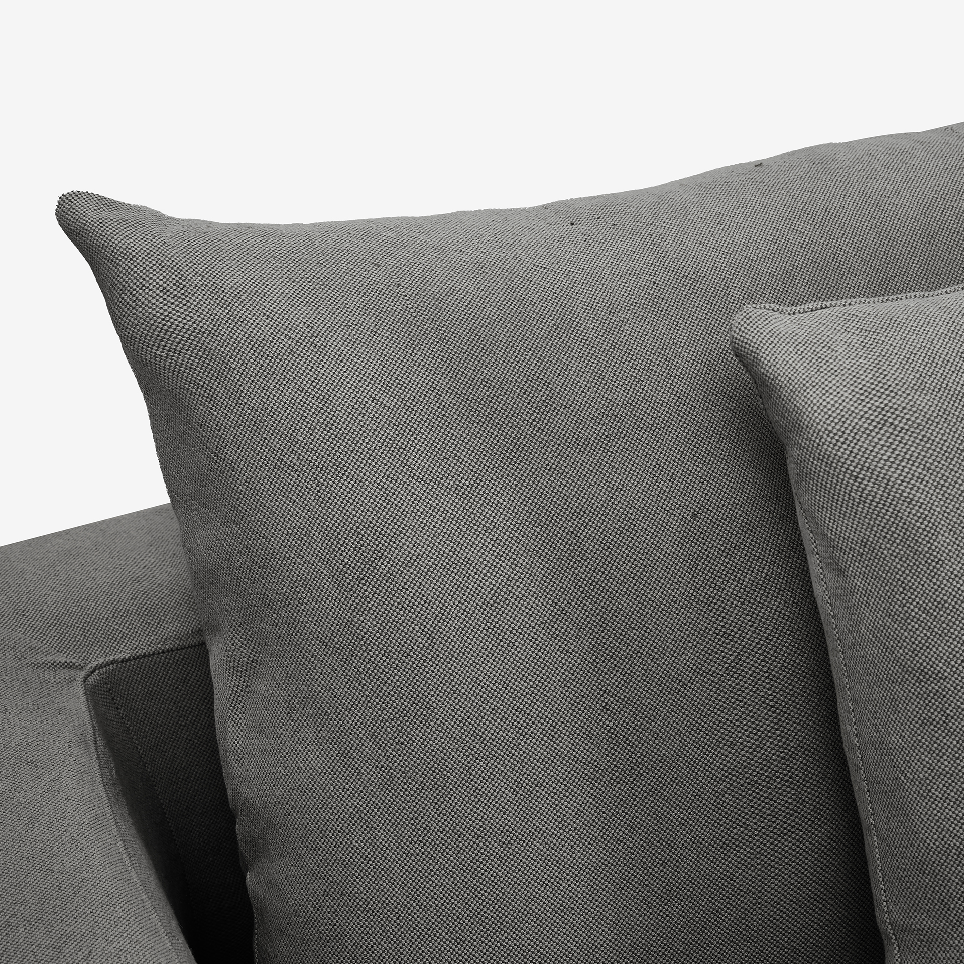 Sofá de 3 plazas de lino gris Aiden 220x110x80cm Clau&Chloe