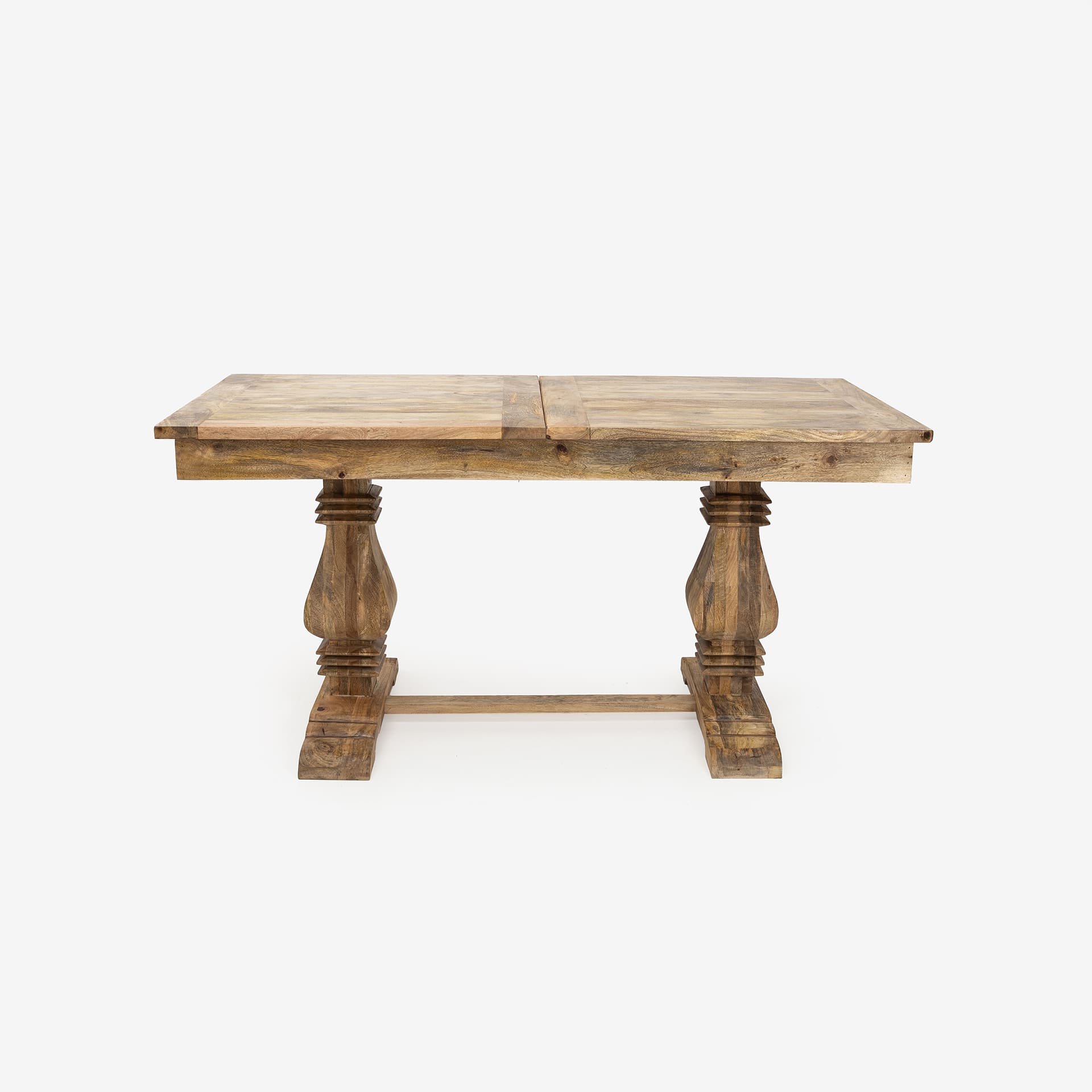 Mesa de comedor extensible de madera de mango Toulouse 160/200x80x80cm