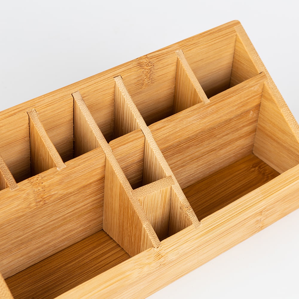 Organizador para cosméticos de bambú 23x9cm