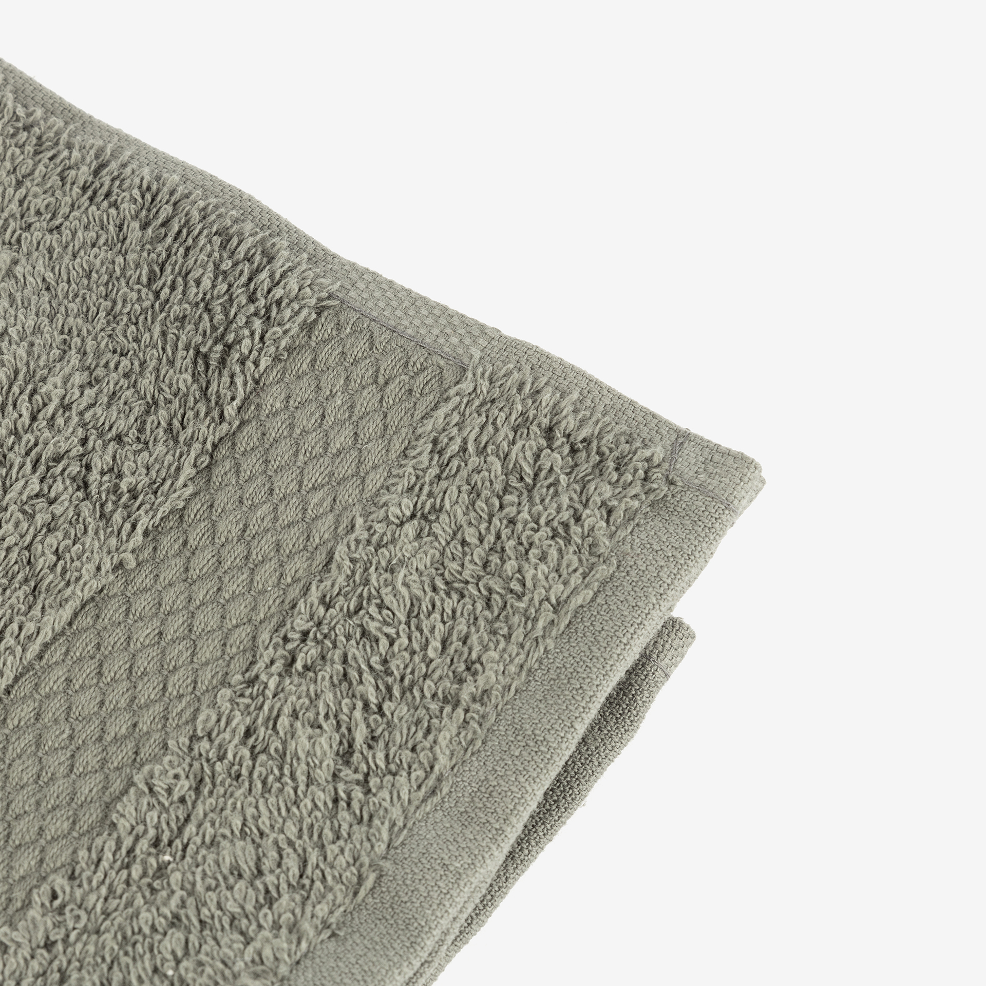 Toalla de tocador de algodón gris oscuro Vic 30x50cm - 500 gr/m²