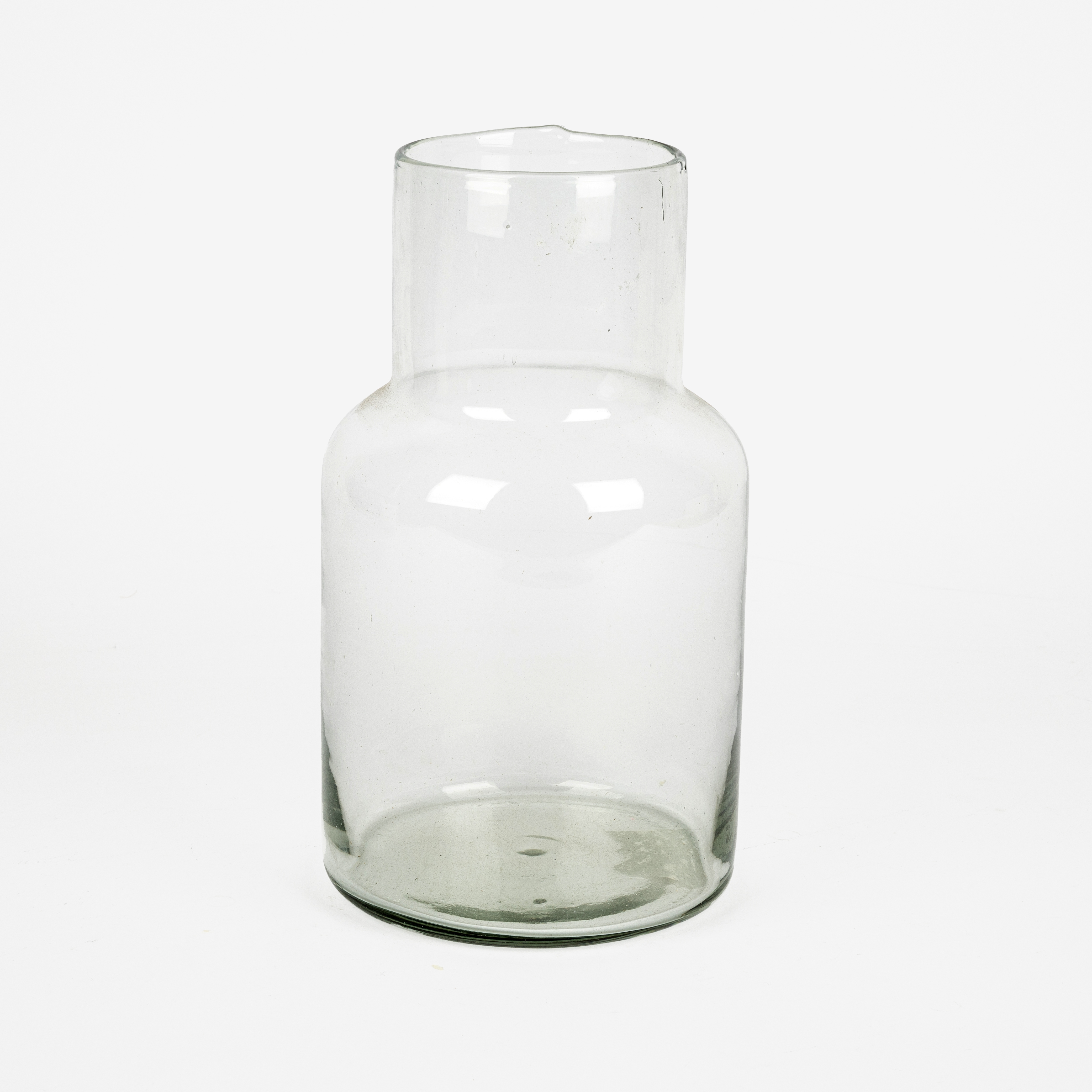 Jarrón de cristal reciclado Huali Ø14x26cm