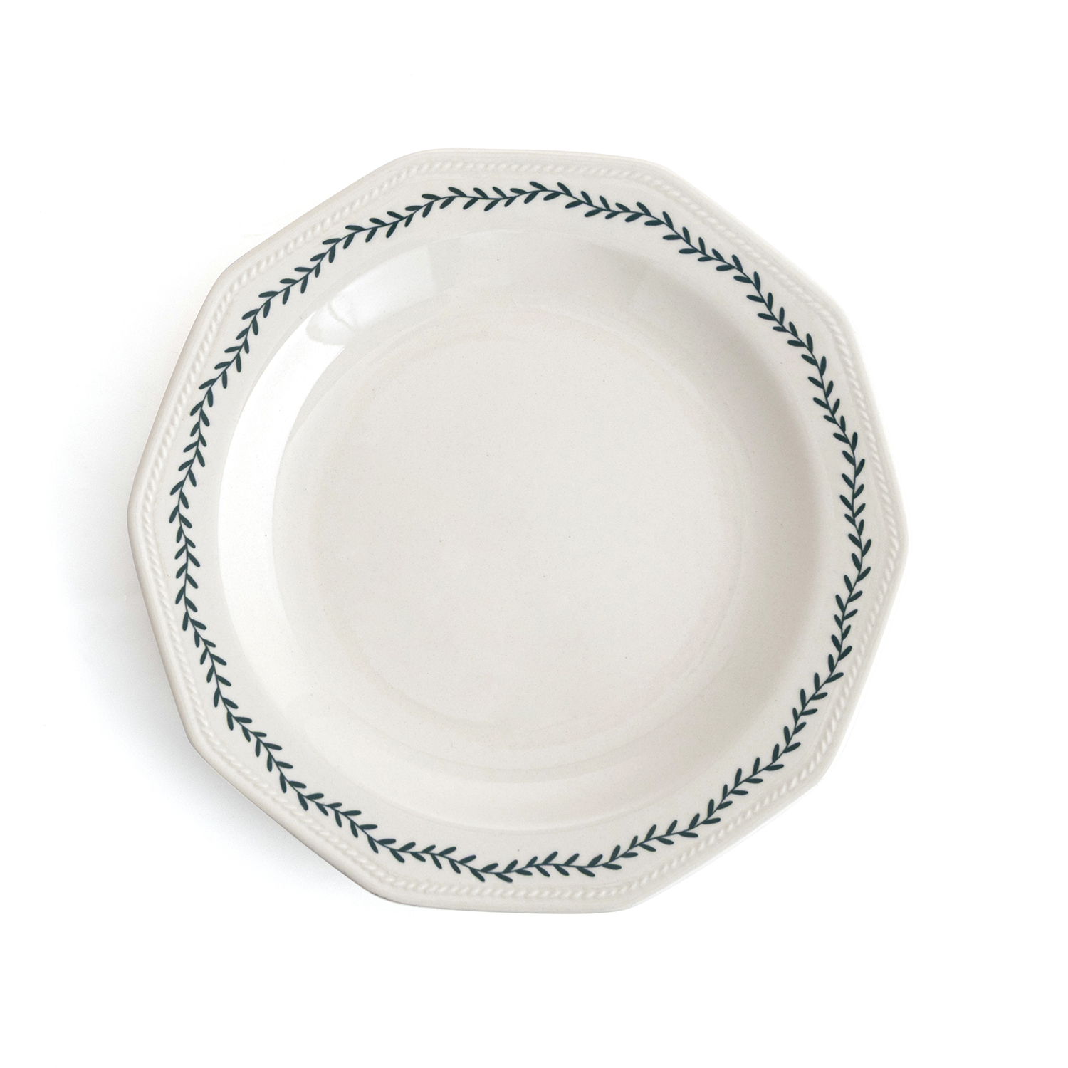 Plato llano blanco de porcelana Evergreen &Oslash;27cm
