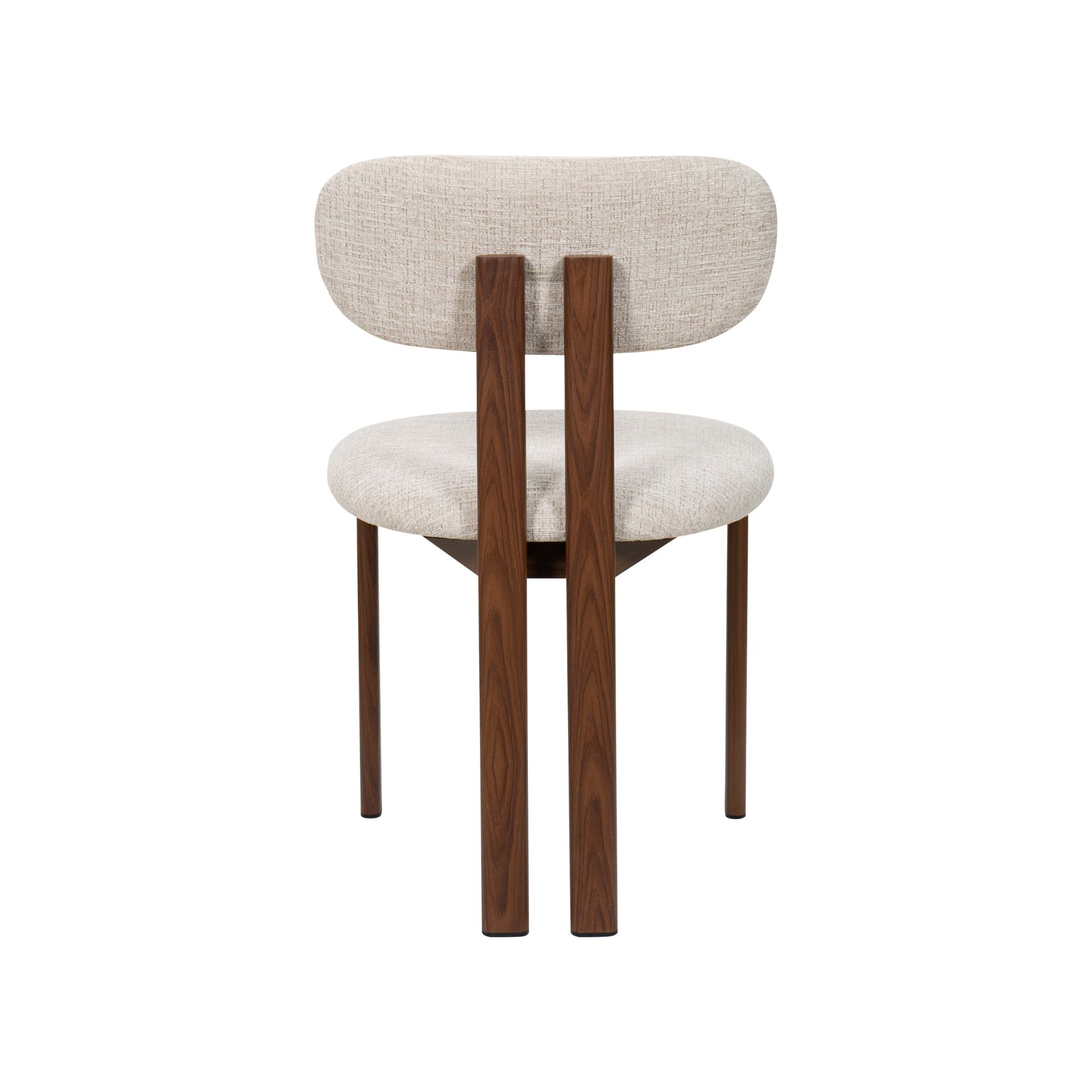 Silla de comedor efecto madera beige Gisel 53x51x81cm Clau&Chloe