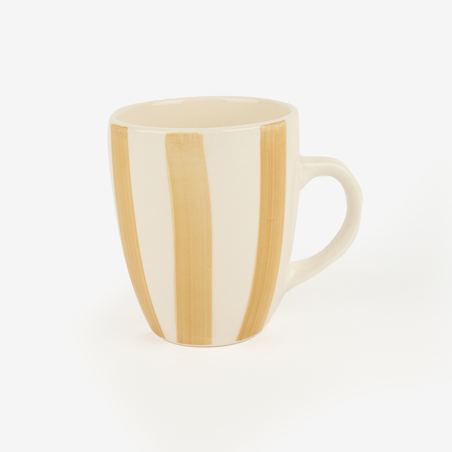 Mug de gres rayas de colores 34cl