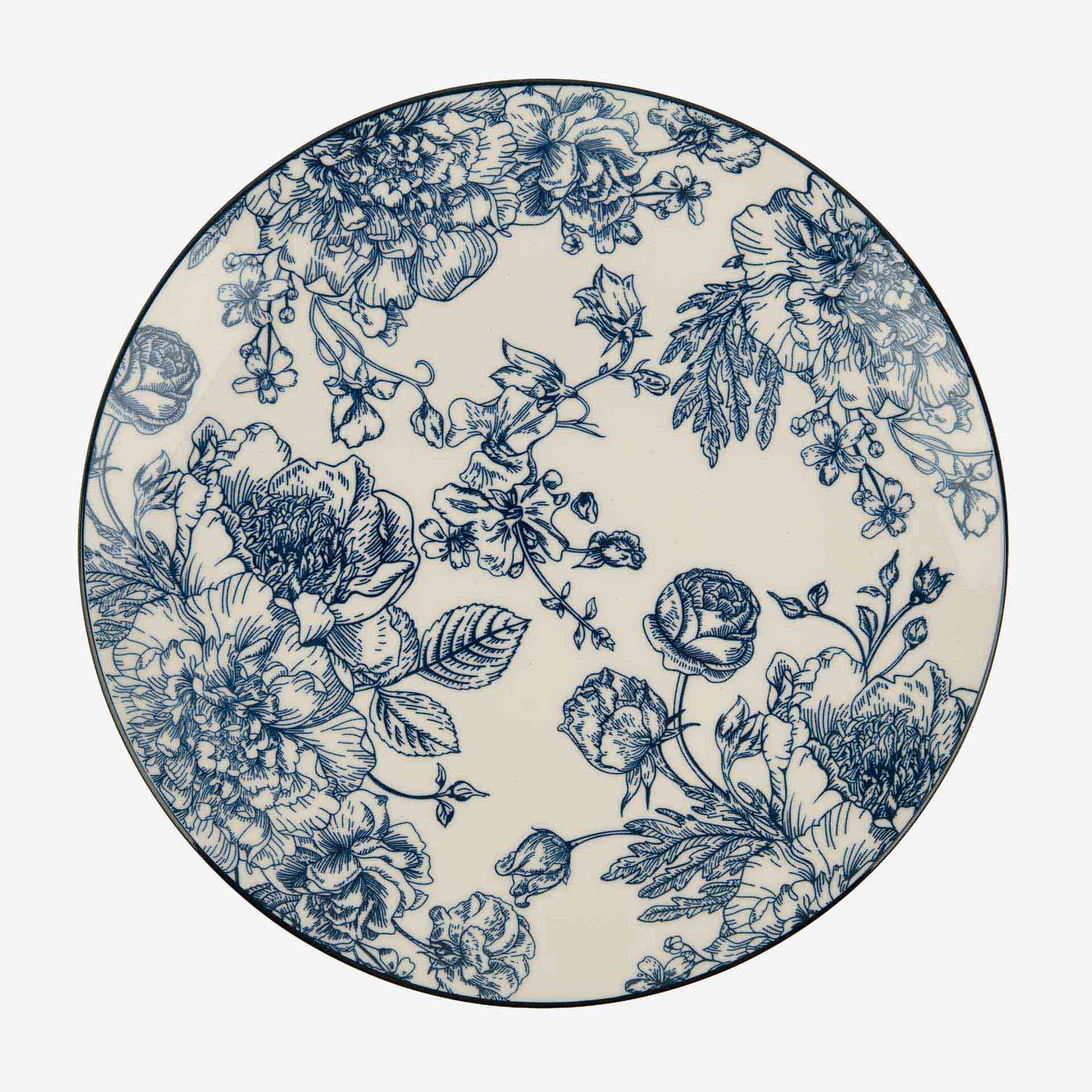 Vajillas de porcelana de 18pzas azul Give