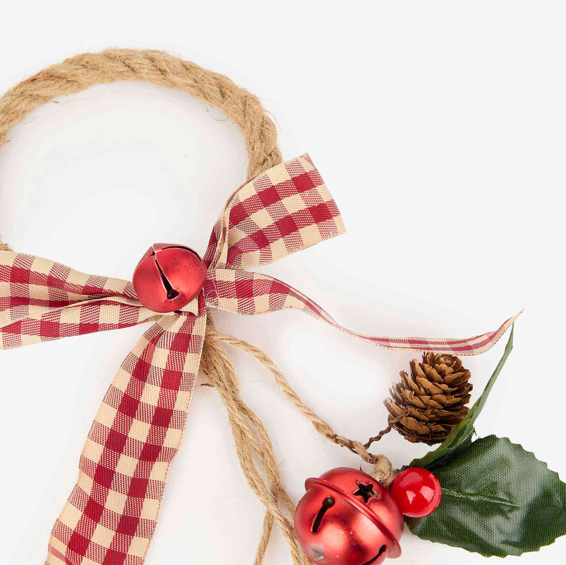 Guirnalda con cascabeles rojos 50cm