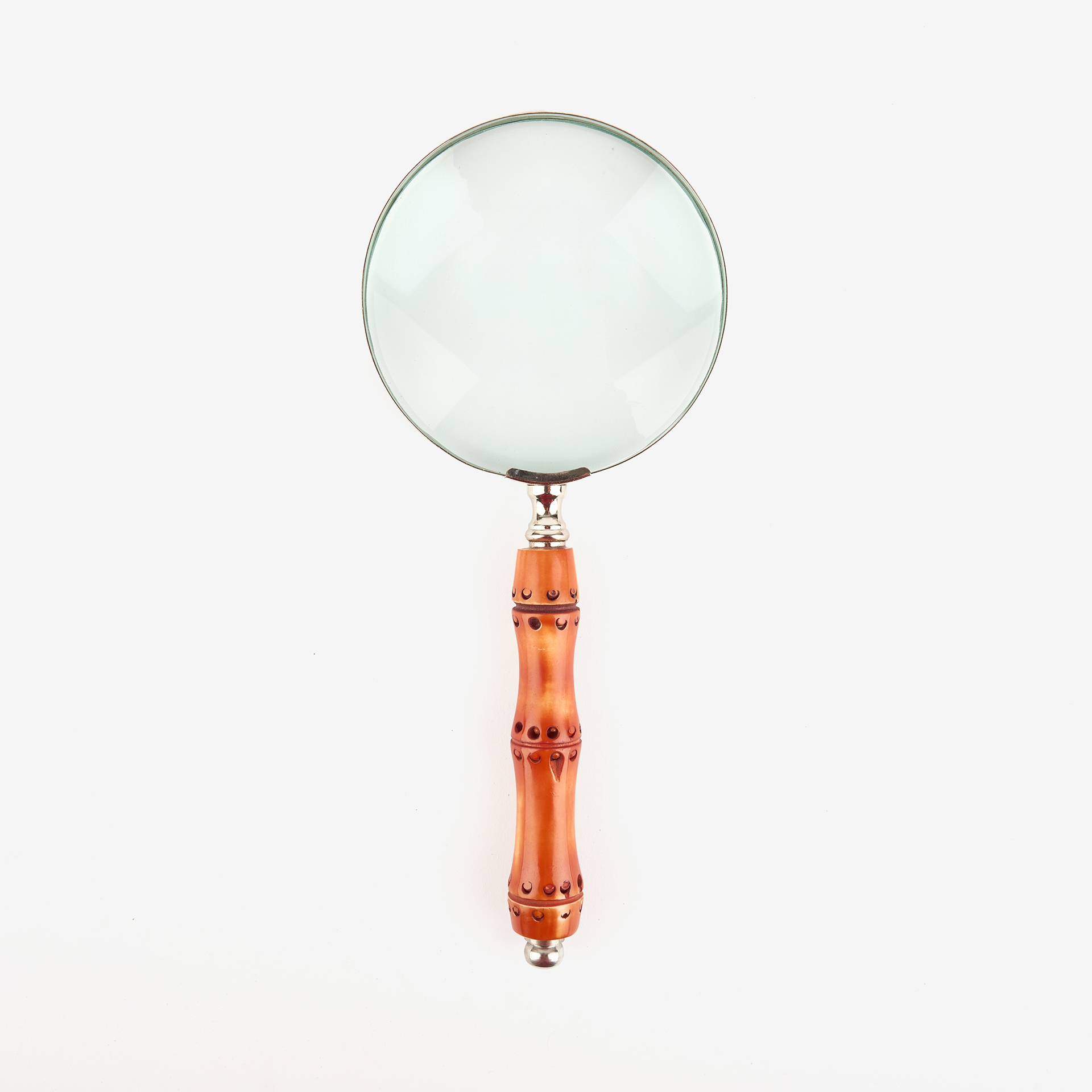 Lupa con mango de madera de mango 23x10cm