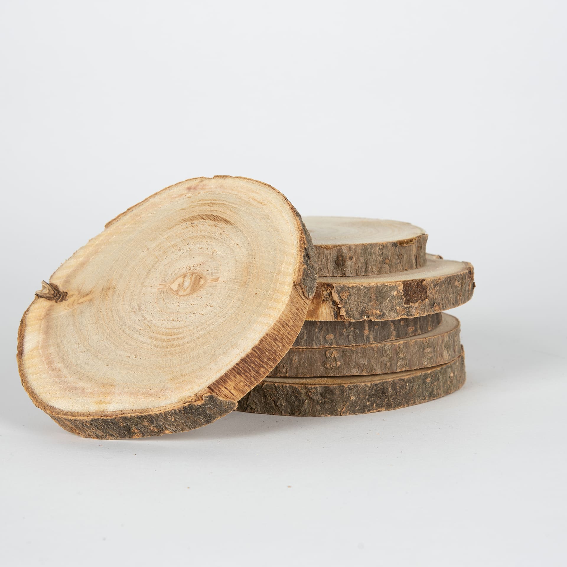 Set de 6 posavasos de madera Ø11cm