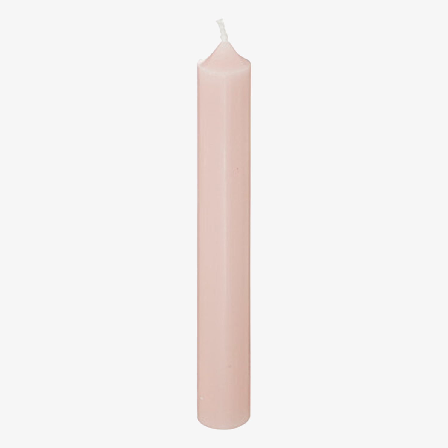 Set de 10 velas candelabro rosa 16cm
