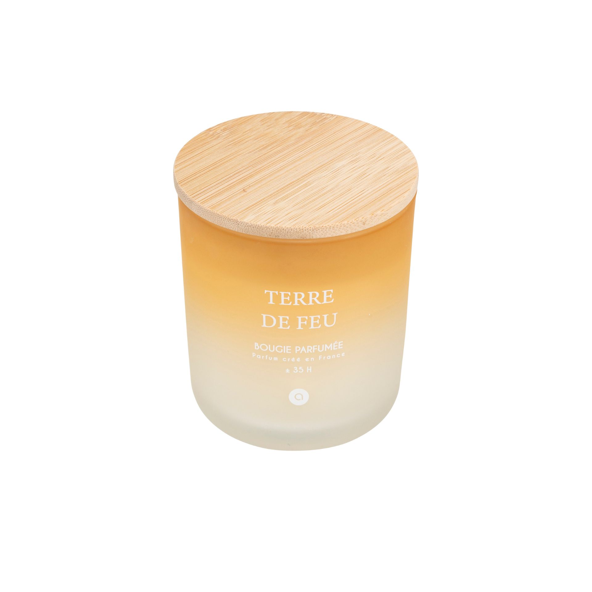 Vela arom&aacute;tica en vaso de cristal &aacute;mbar Nora 255g &Oslash;9x11cm