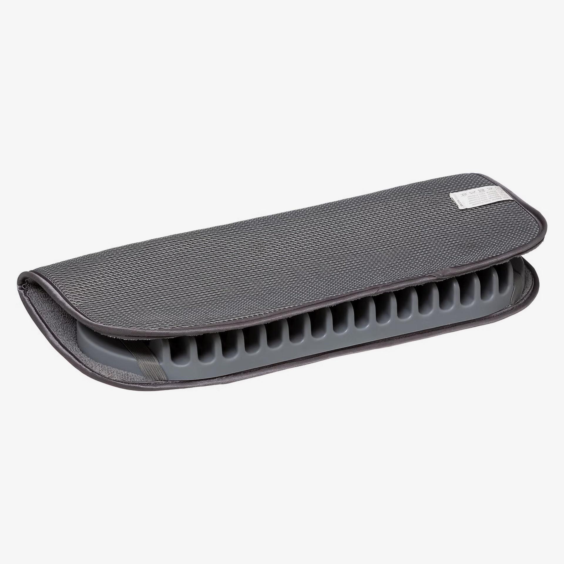 Alfombrilla escurridora AquaDry de silicona gris 44,5x17,8cm