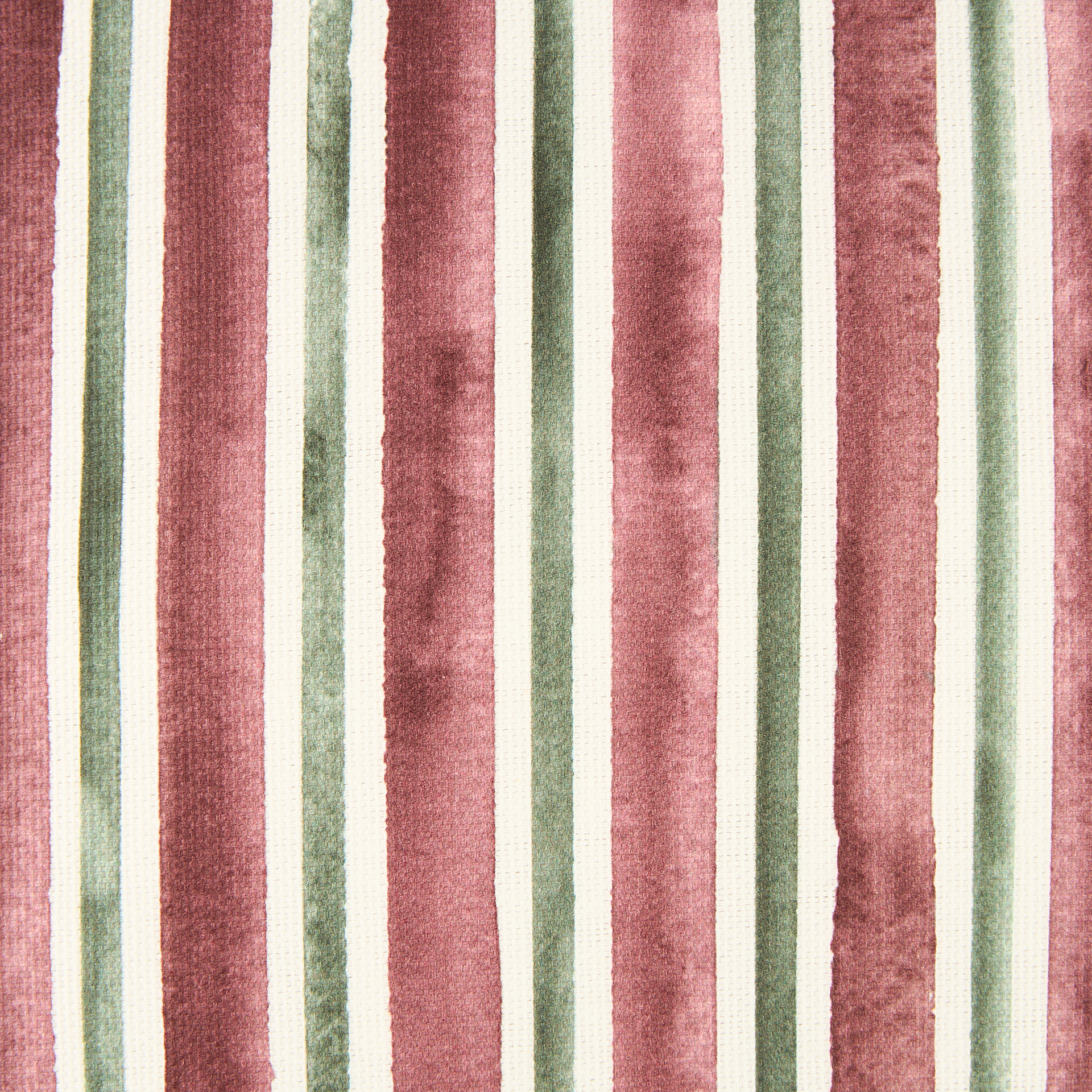 Funda de coj&iacute;n rosa y verde Rayas 45x45cm