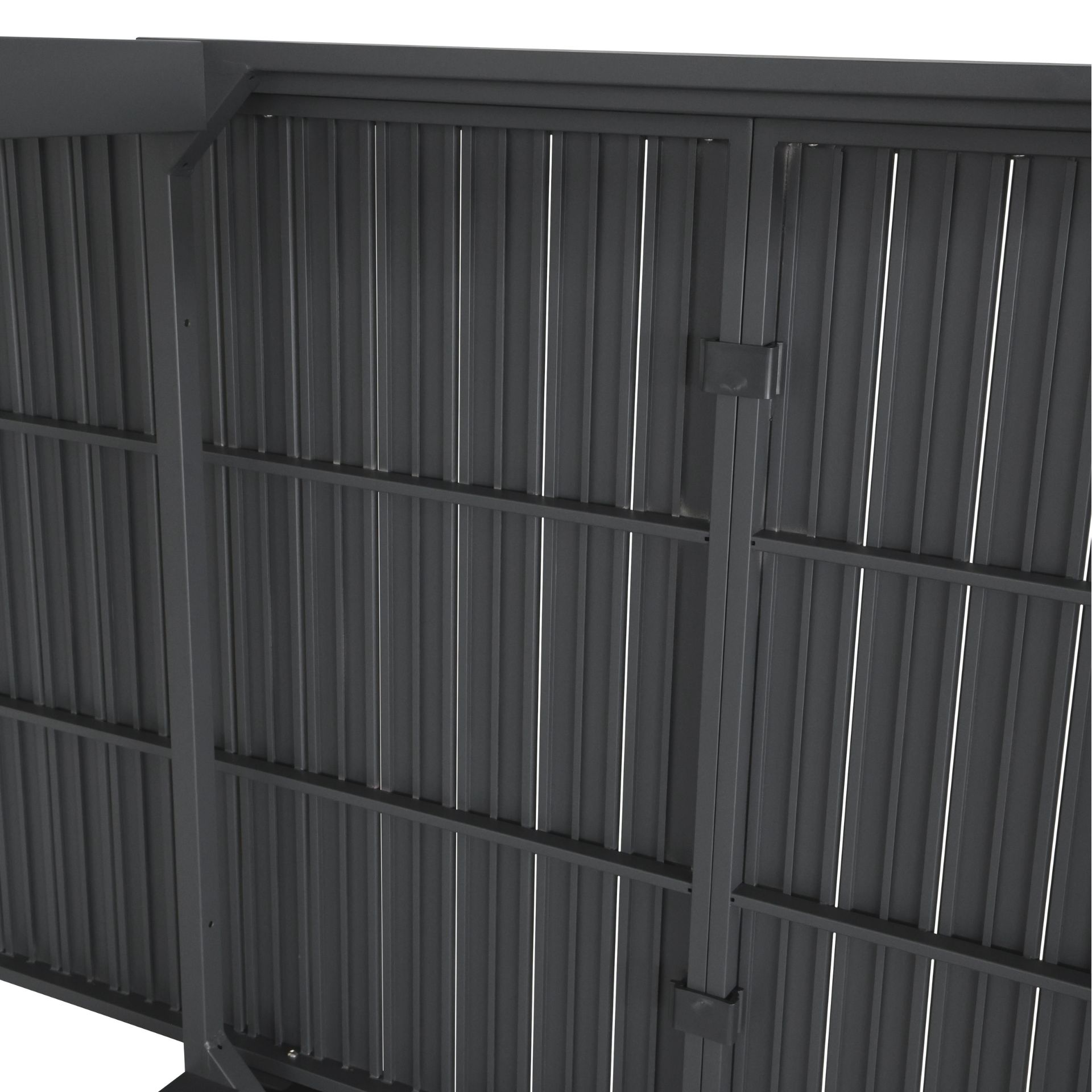 Mesa de jardín extensible de aluminio gris Nijar 90/180x90x76cm