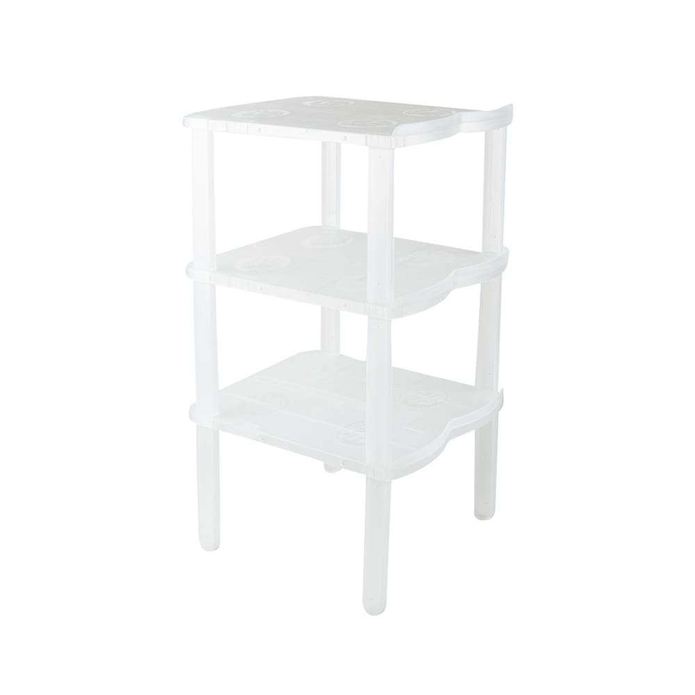 Zapatero blanco con 3 estantes 47x23x25cm