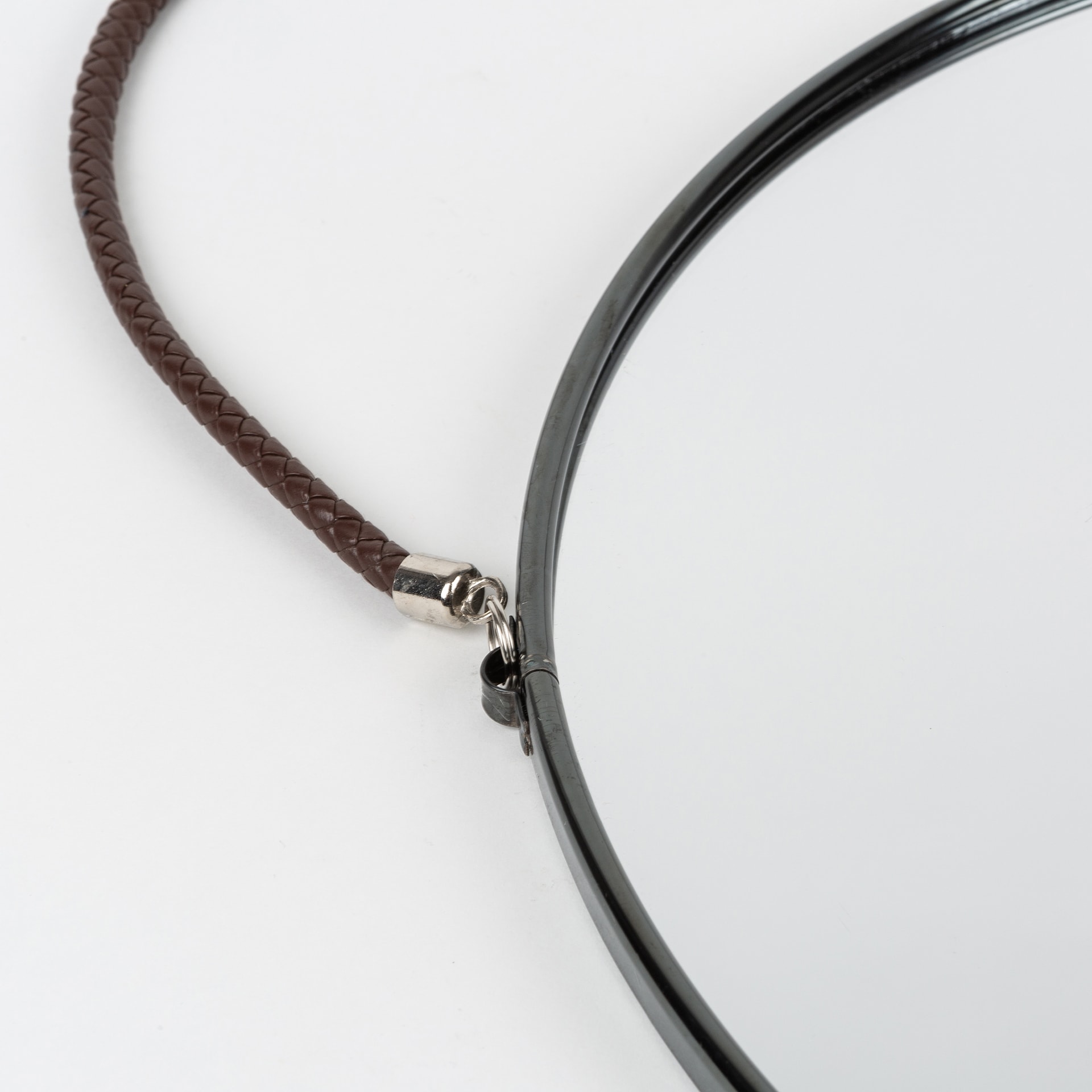 Espejo redondo negro Jan Ø38cm