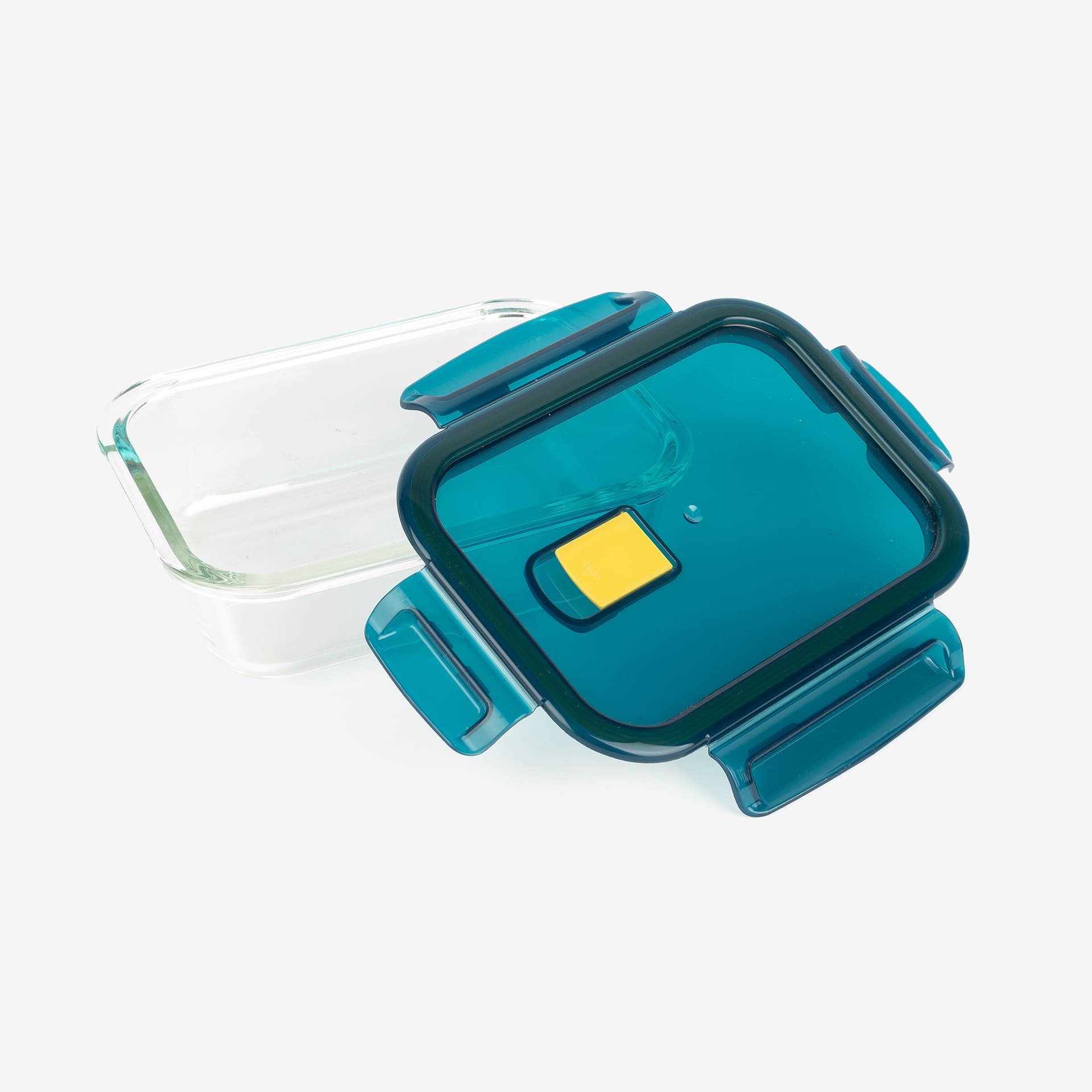 Táper de borosilicato rectangular hermético Topaz 18x13x6cm - 64cl