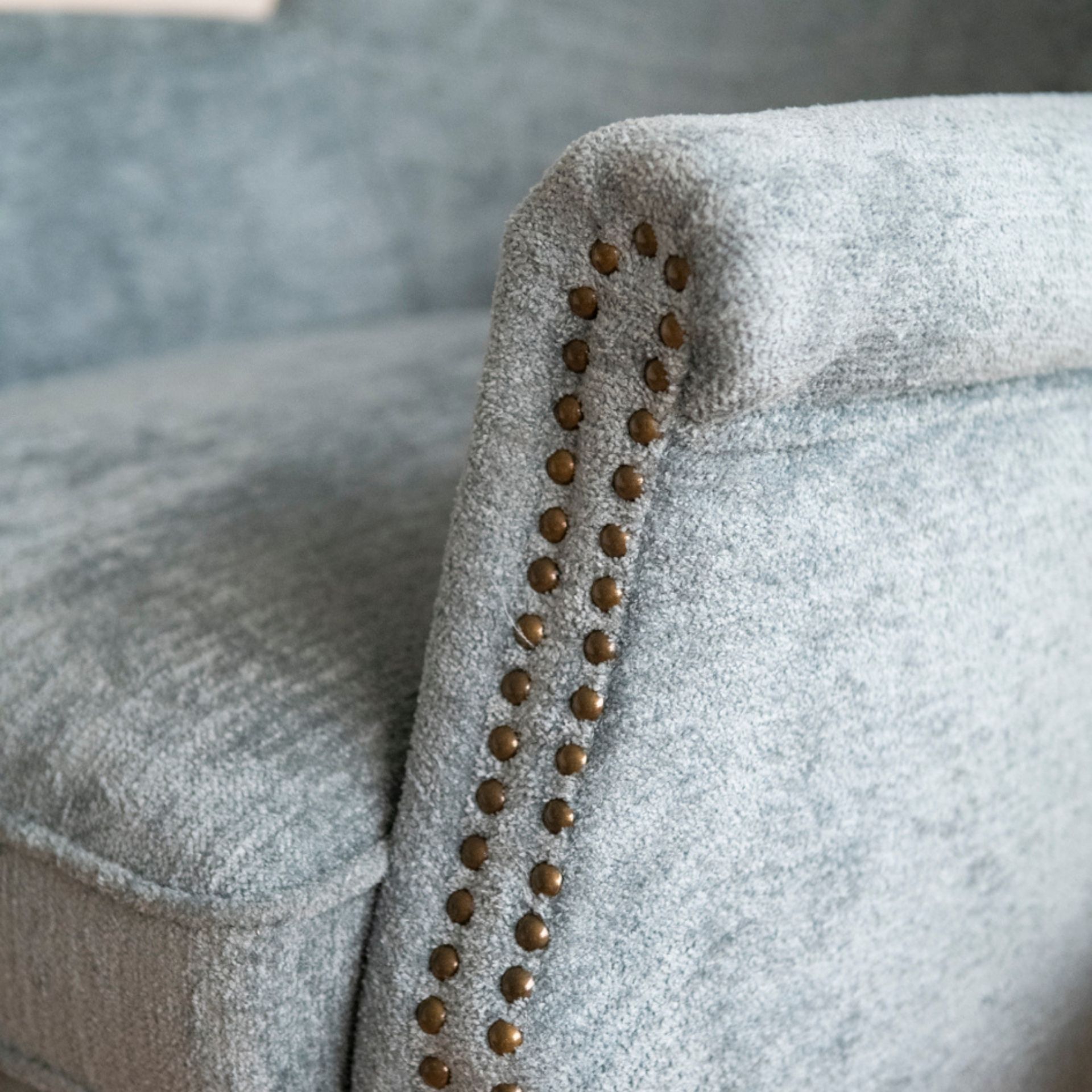 Butaca de terciopelo azul Aurora 79x75x79cm Clau&Chloe