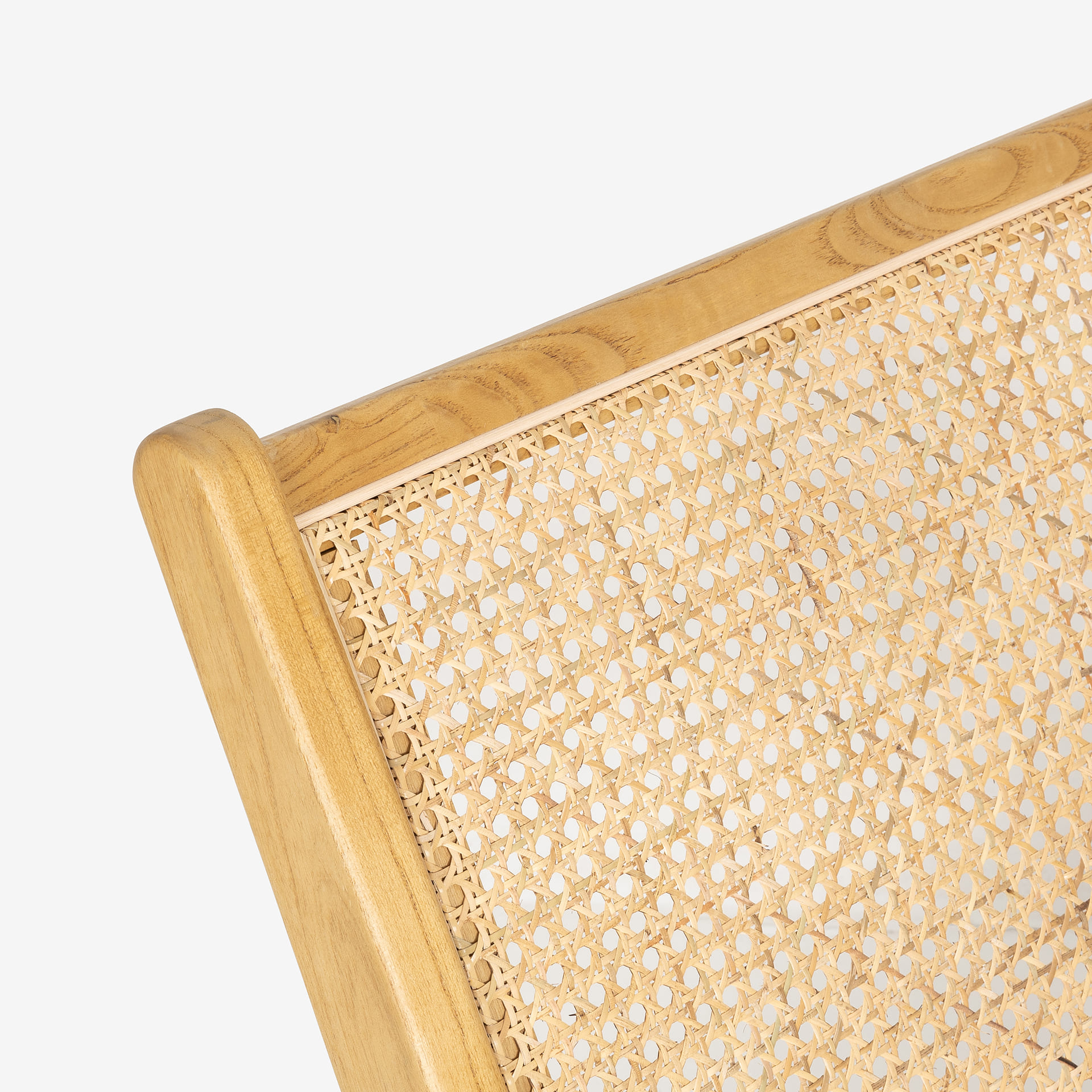 Butaca de ratán marrón claro Elodye 64x49x66cm Clau&Chloe