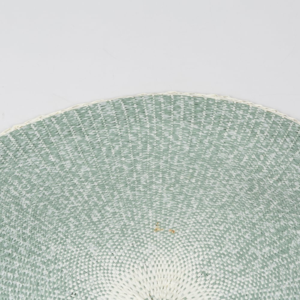 Mantel individual de fibra turquesa Fiber Ø38cm