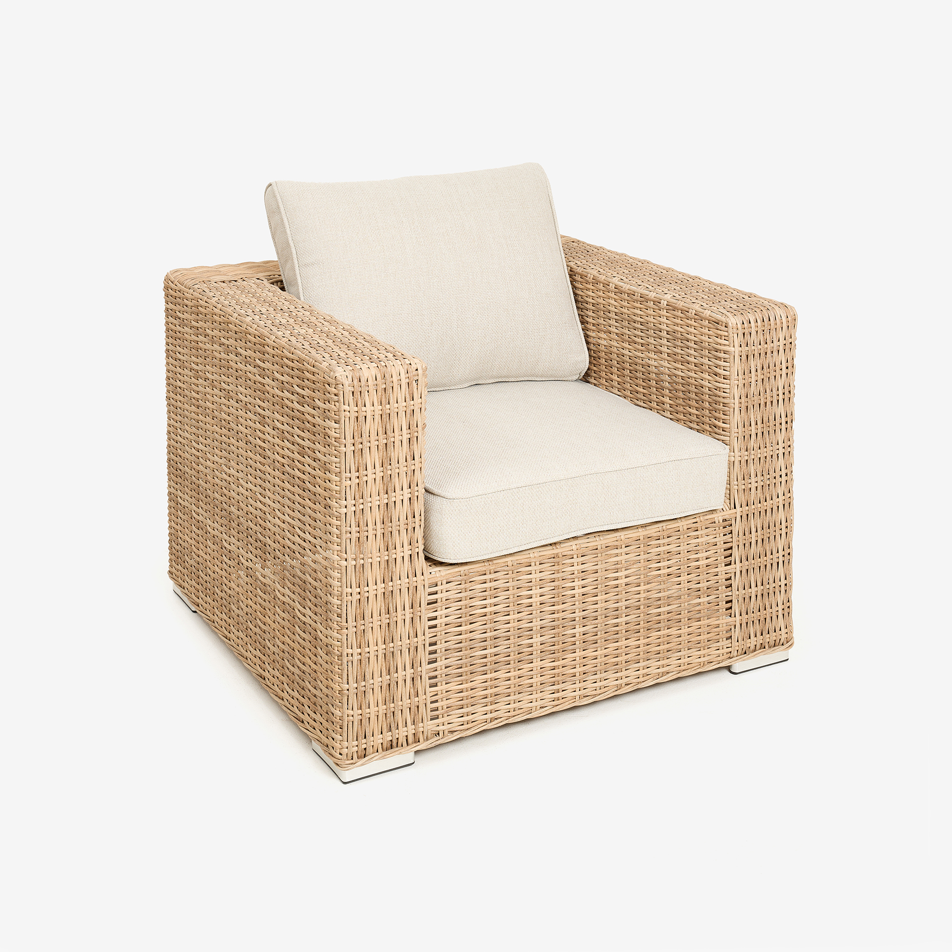 Set de jardín de 4 piezas de ratán sintético Ibiza