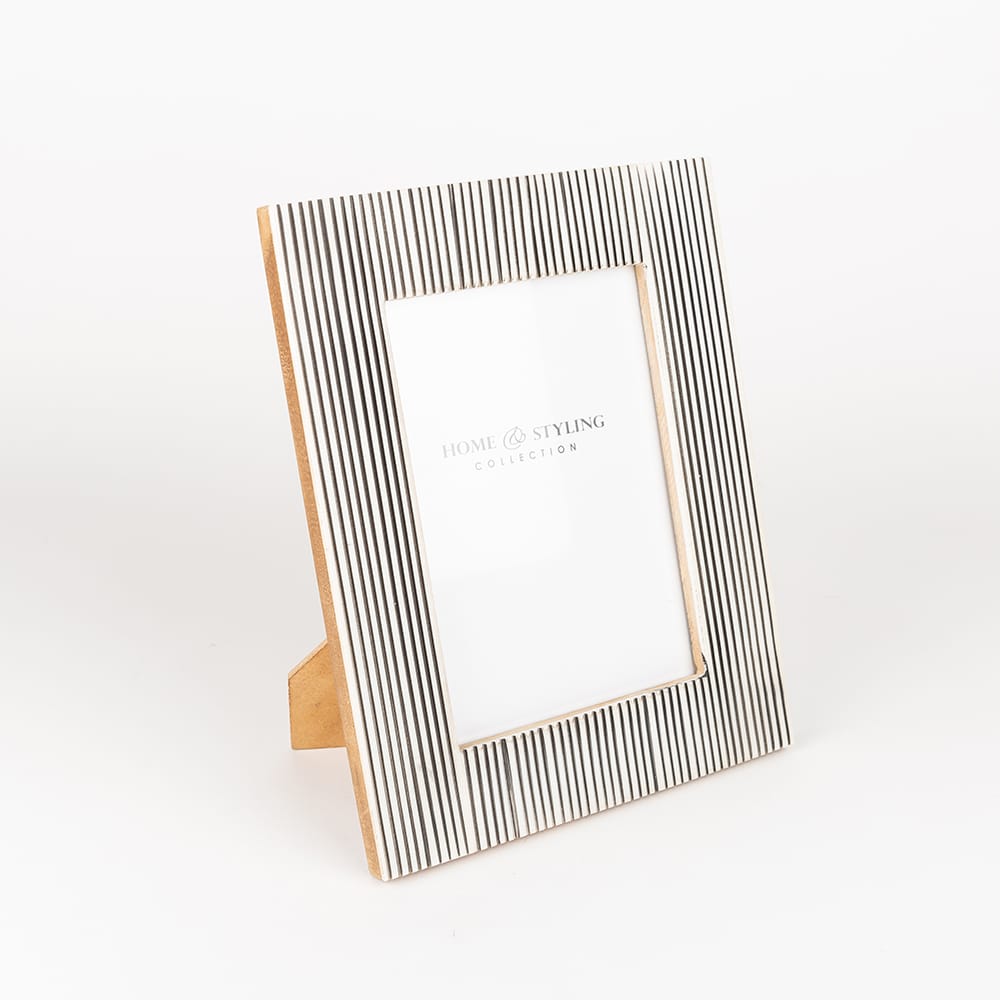 Marco de fotos de madera 2 colores 24x19cm