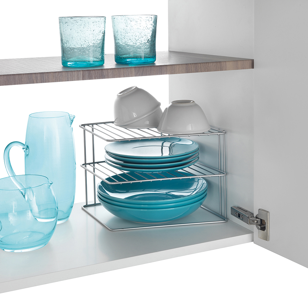 Estante de cocina esquinero con 3 alturas Palio 25x25x19cm