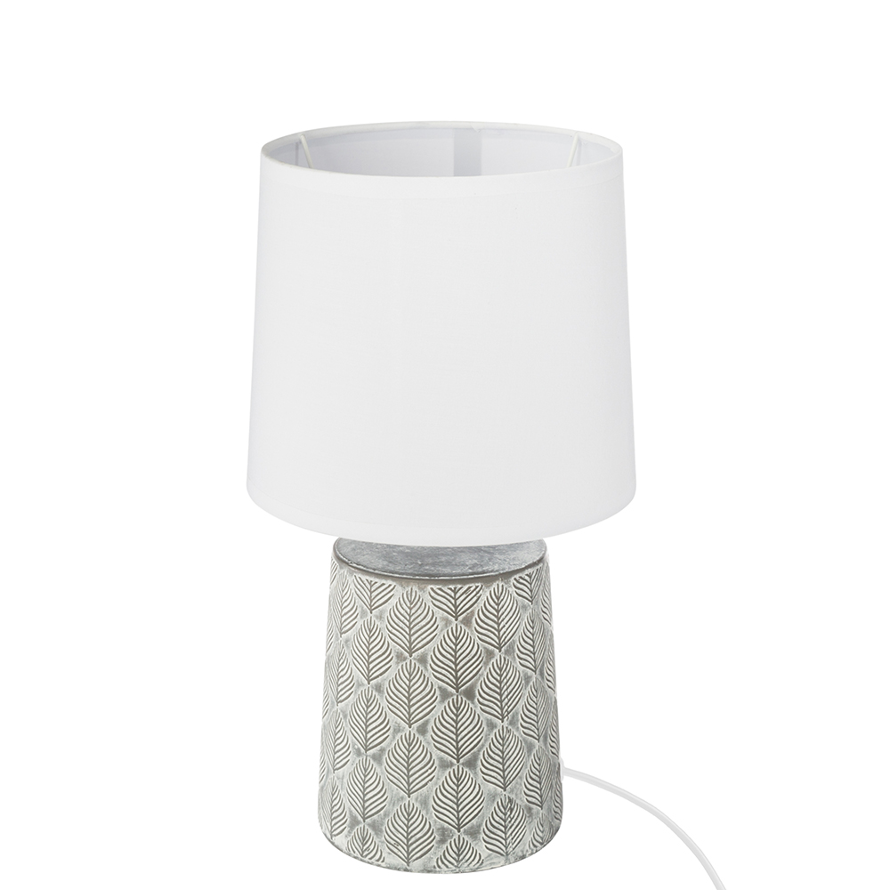 Lámpara de mesa de gres Hojas 21x35,5cm