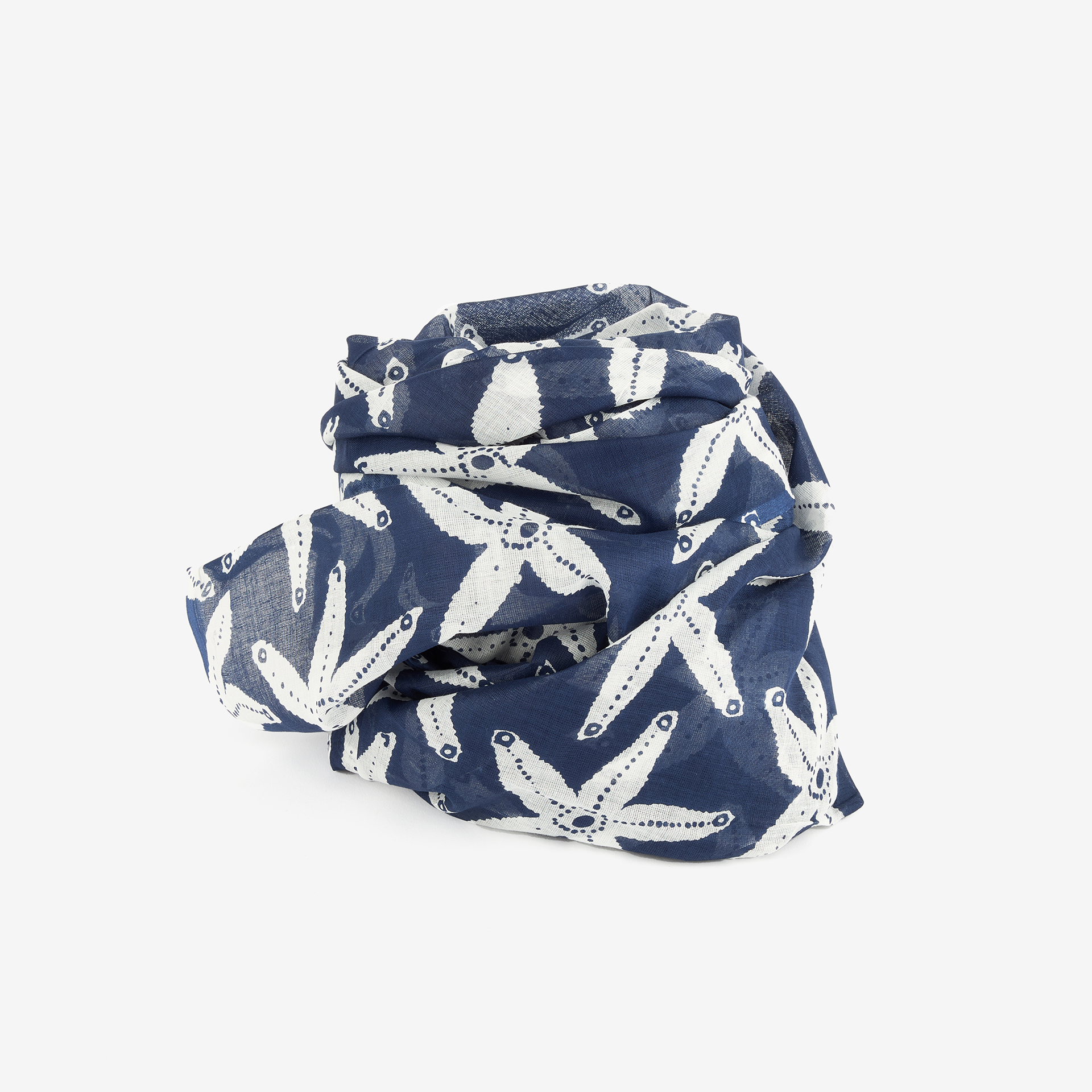 Pareo/fular de algod&oacute;n Starfish 110x180cm Clau&Chloe