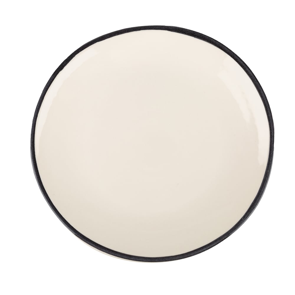 Plato llano de gres blanco Arty 27cm