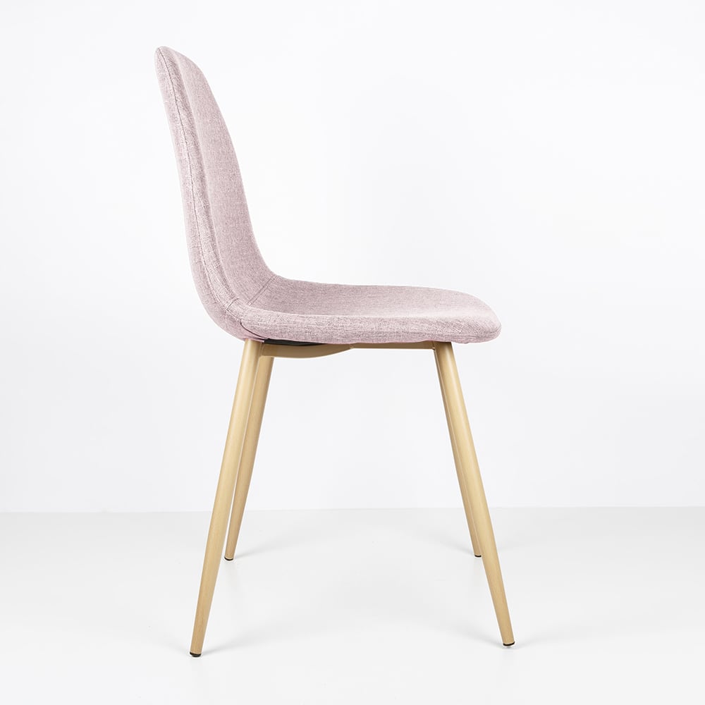Silla de comedor rosa Concept 45x55x86cm
