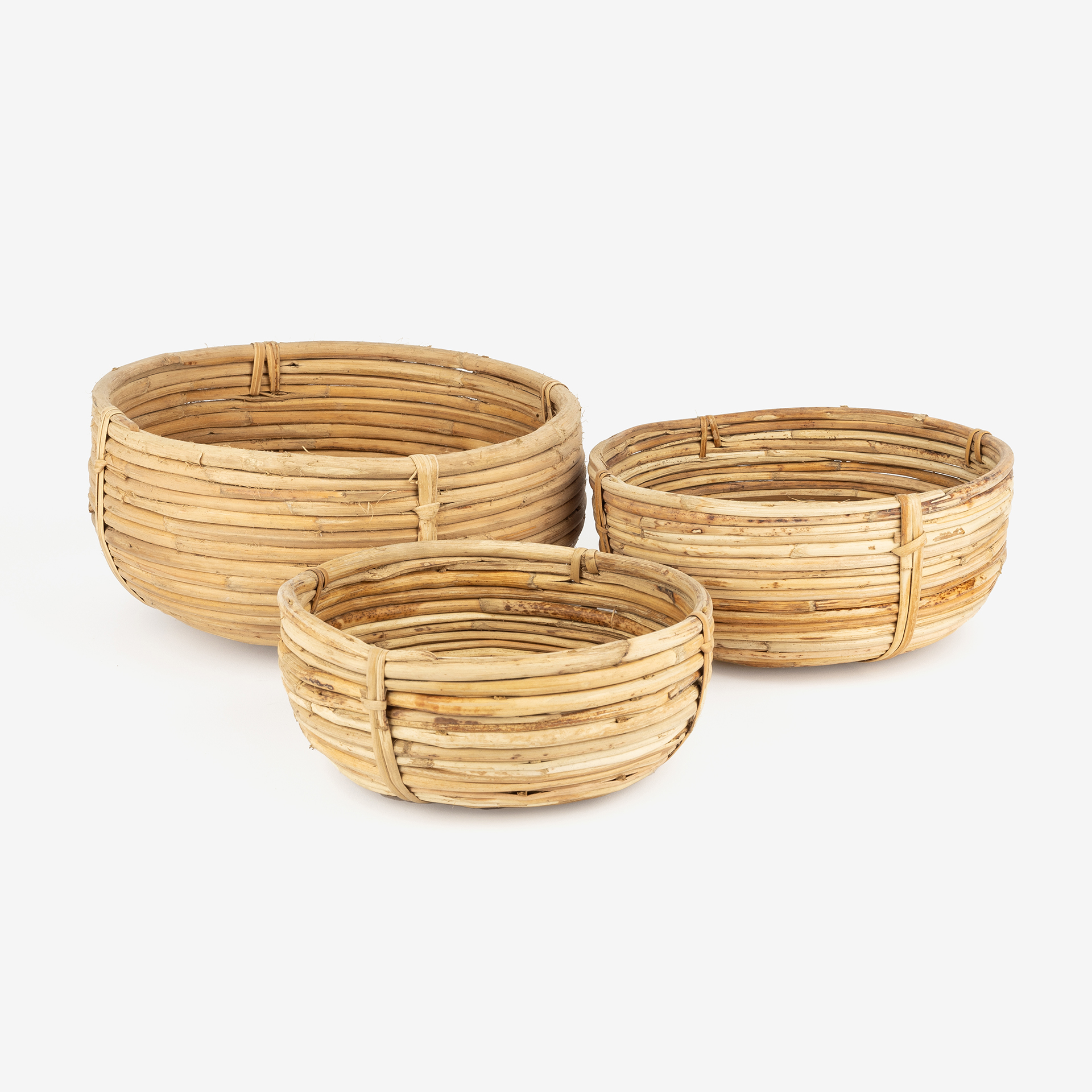 Frutero de rat&aacute;n natural Bosco &Oslash;26x12cm