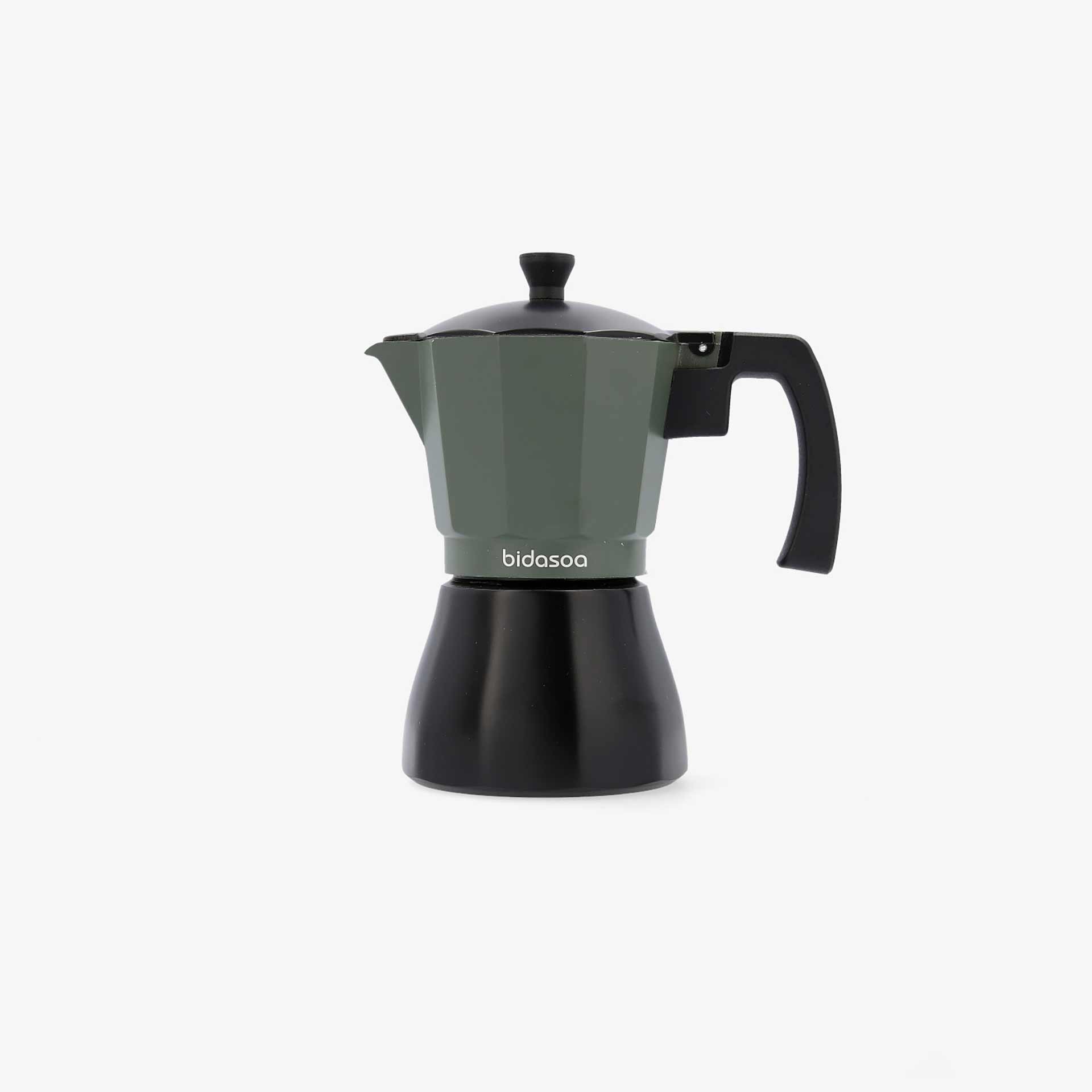 Cafetera italiana de aluminio apta inducci&oacute;n para 6 tazas Bidasoa